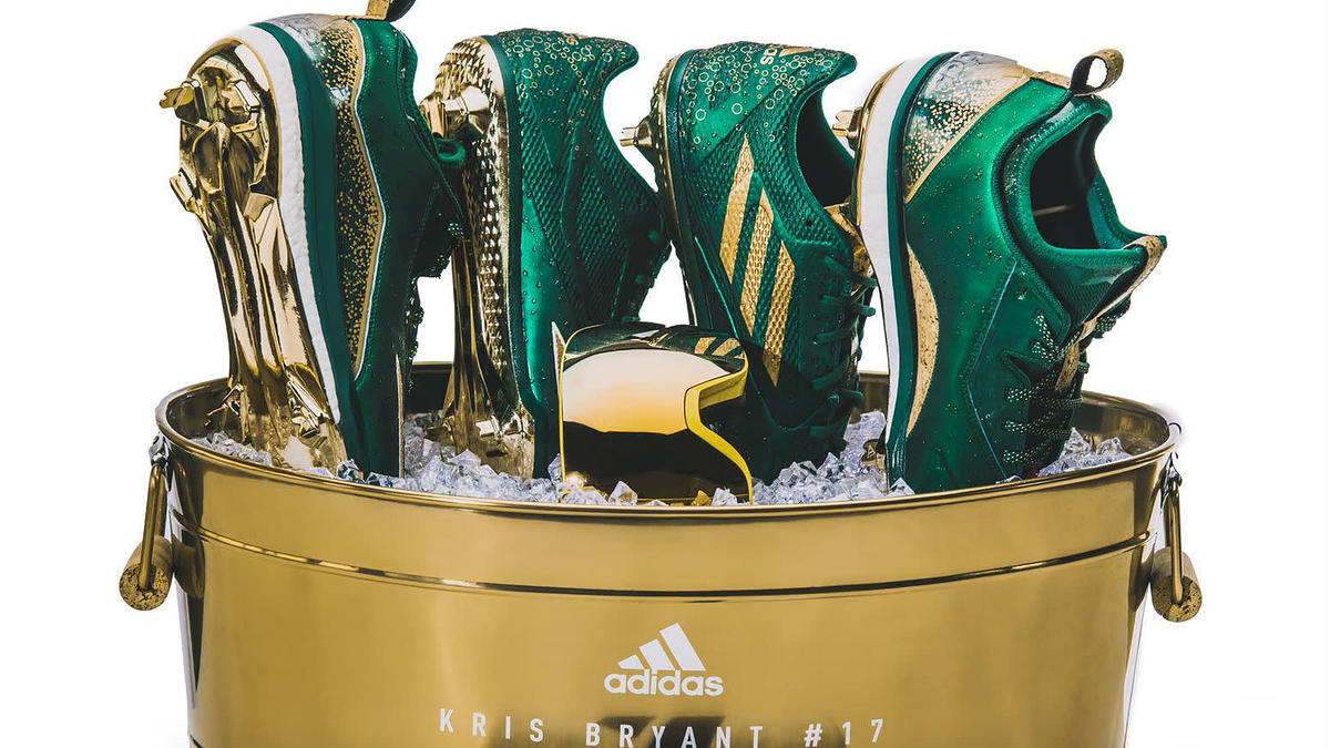 Kris Bryant adidas Champagne Cleats Playoffs