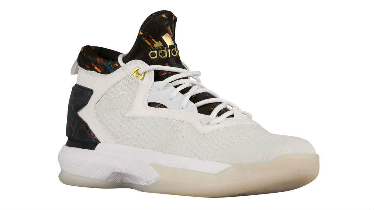 adidas D Lillard 2 White/Black Gold Multicolor