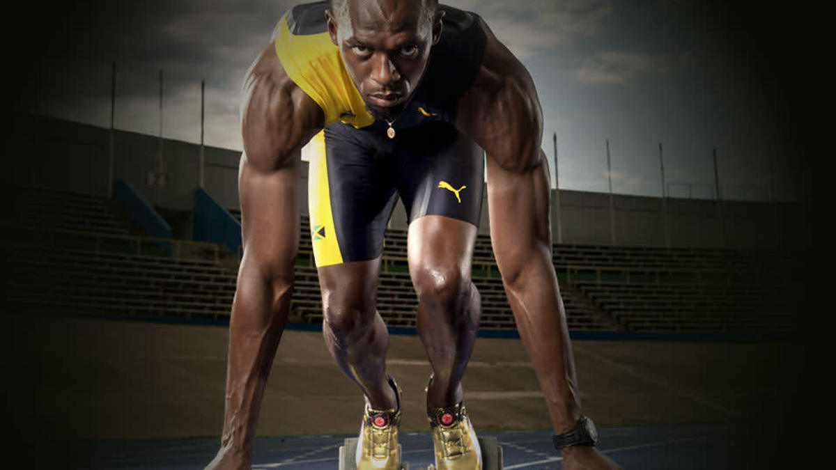 Usain Bolt Gold Spikes Giveaway