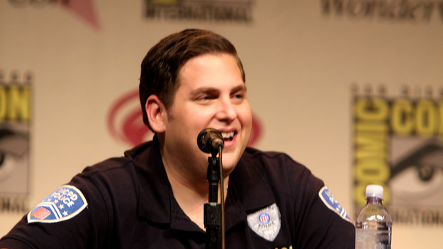 Jonah Hill in 'Jump Street' uniform.