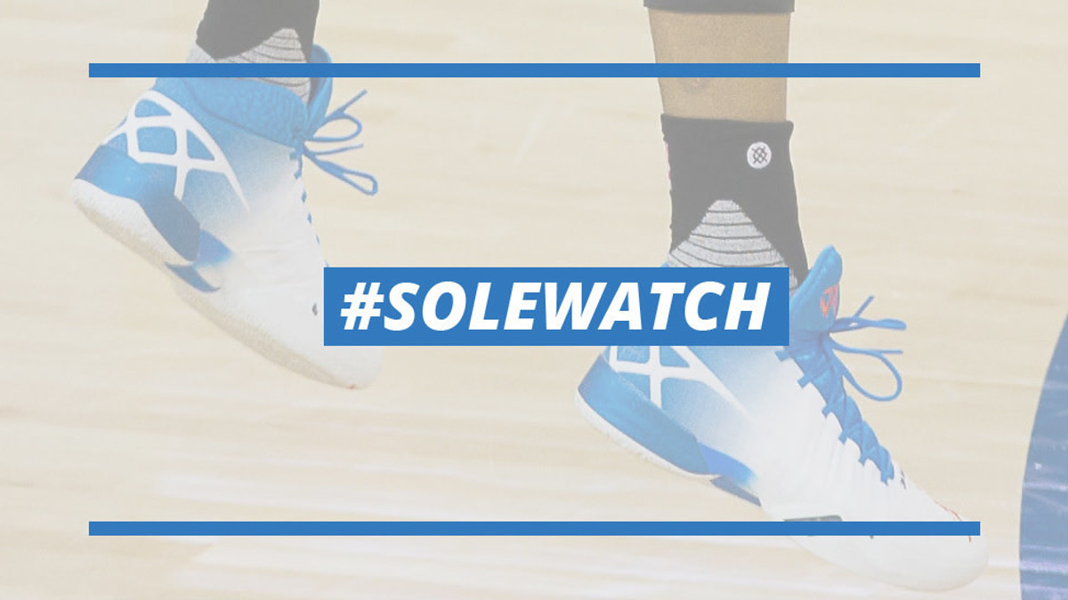 Russell Westbrook Wears Air Jordan XXX OKC White/Blue PE