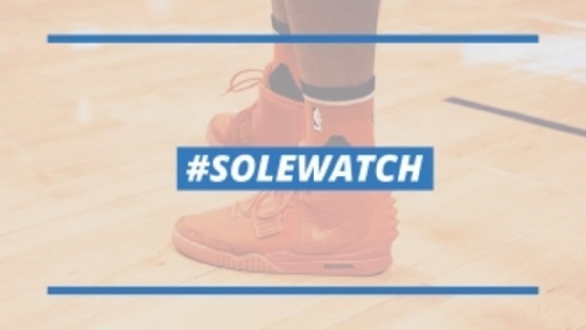 P.J. Tucker Plays in the "Red October" Nike Air Yeezy 2