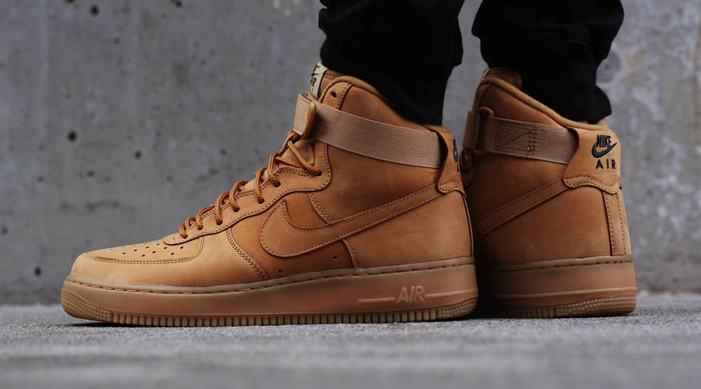 Wheat color air force top 1 high tops