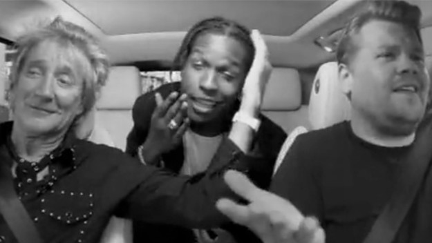 Watch A$AP Rocky and Rod Stewart Sing Karaoke Together