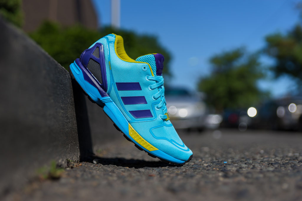 adidas、TECHFIT  X Adidas ZX Flux Techfit Mens Running shoes Yellow-White-Onix