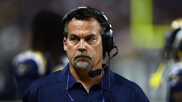 St Louis Rams Coach Jeff Fisher Michael Sam