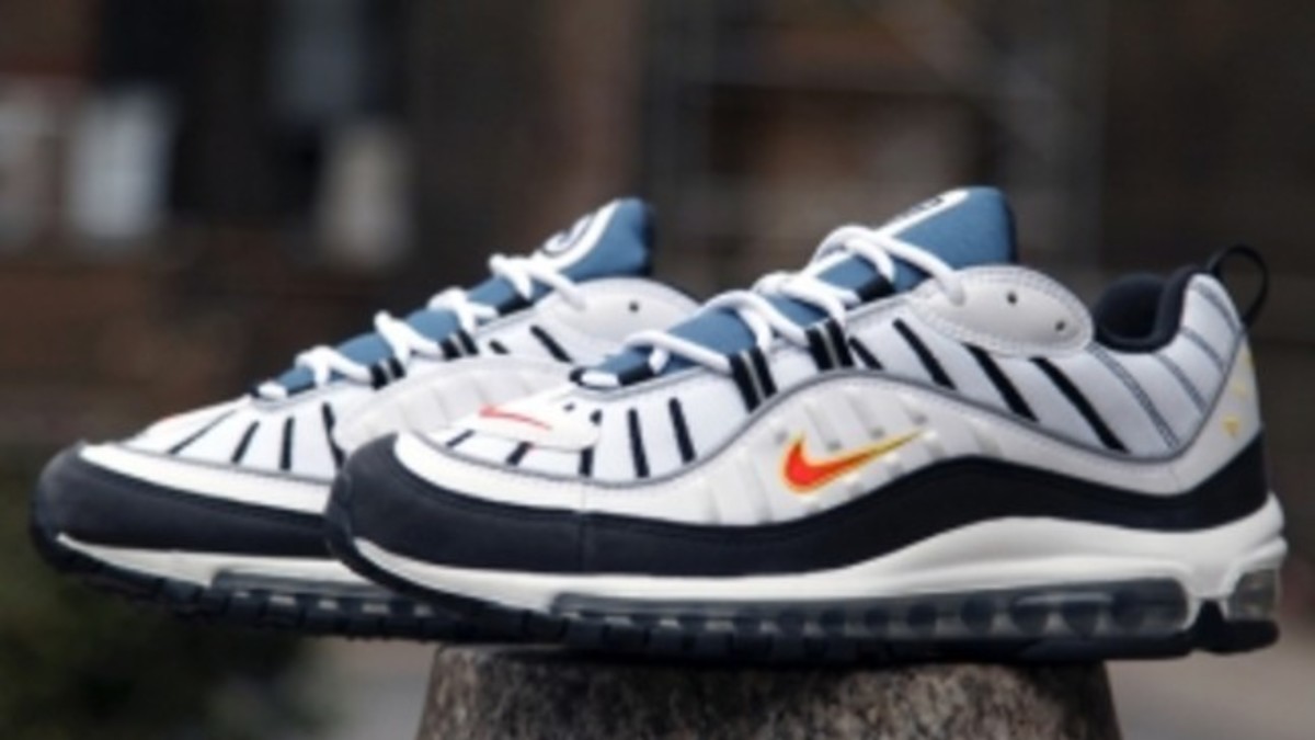 Air max 98 orange and blue hotsell