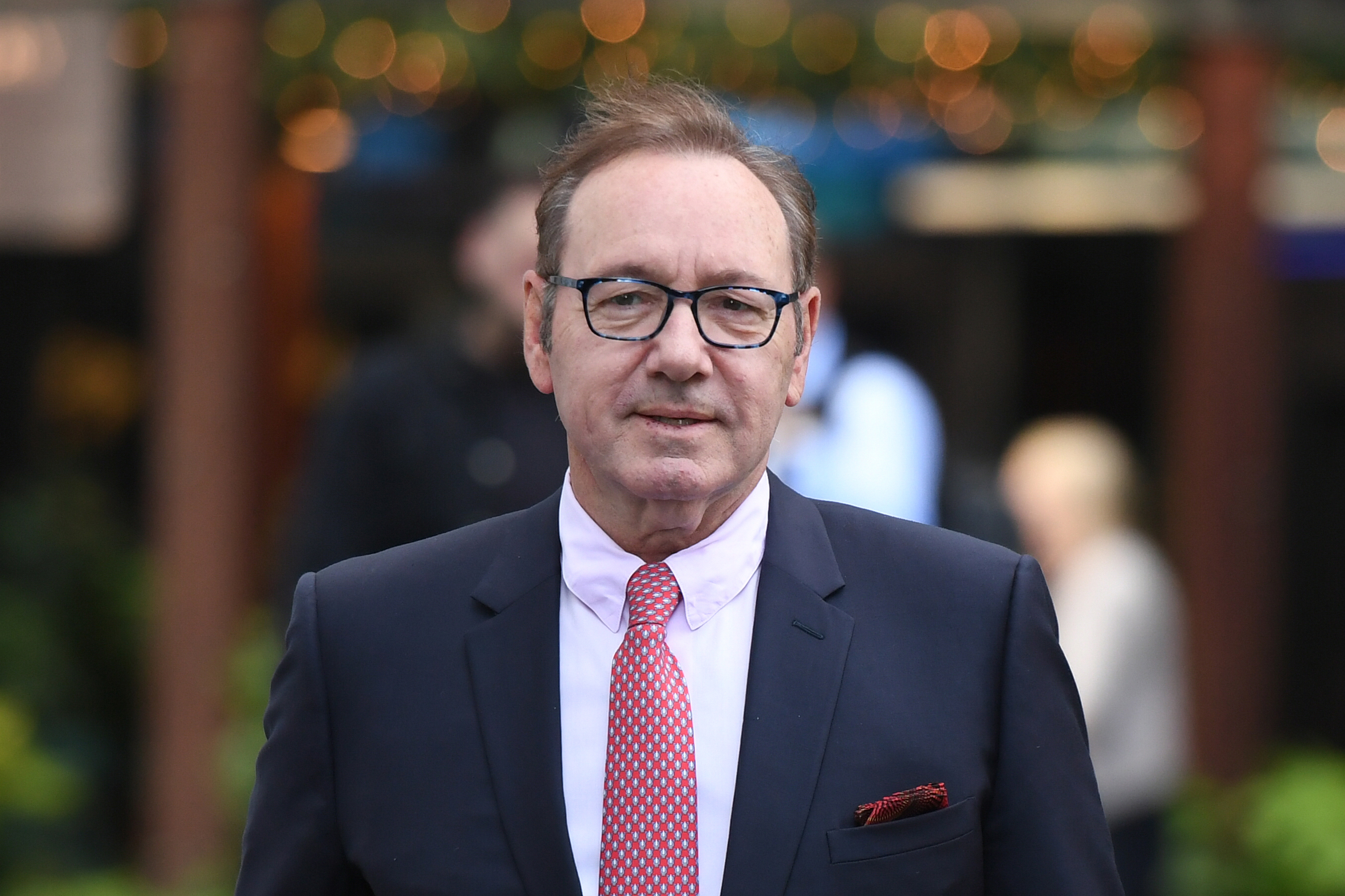 Kevin Spacey arrives at Southwark Crown Court as the jury deliberate on his sexual assault trial on July 26, 2023 in London, England. The U.S. actor is on trial in the UK, accused of sexual assaults on men during his time as Artistic Director of The Old Vic Theatre.