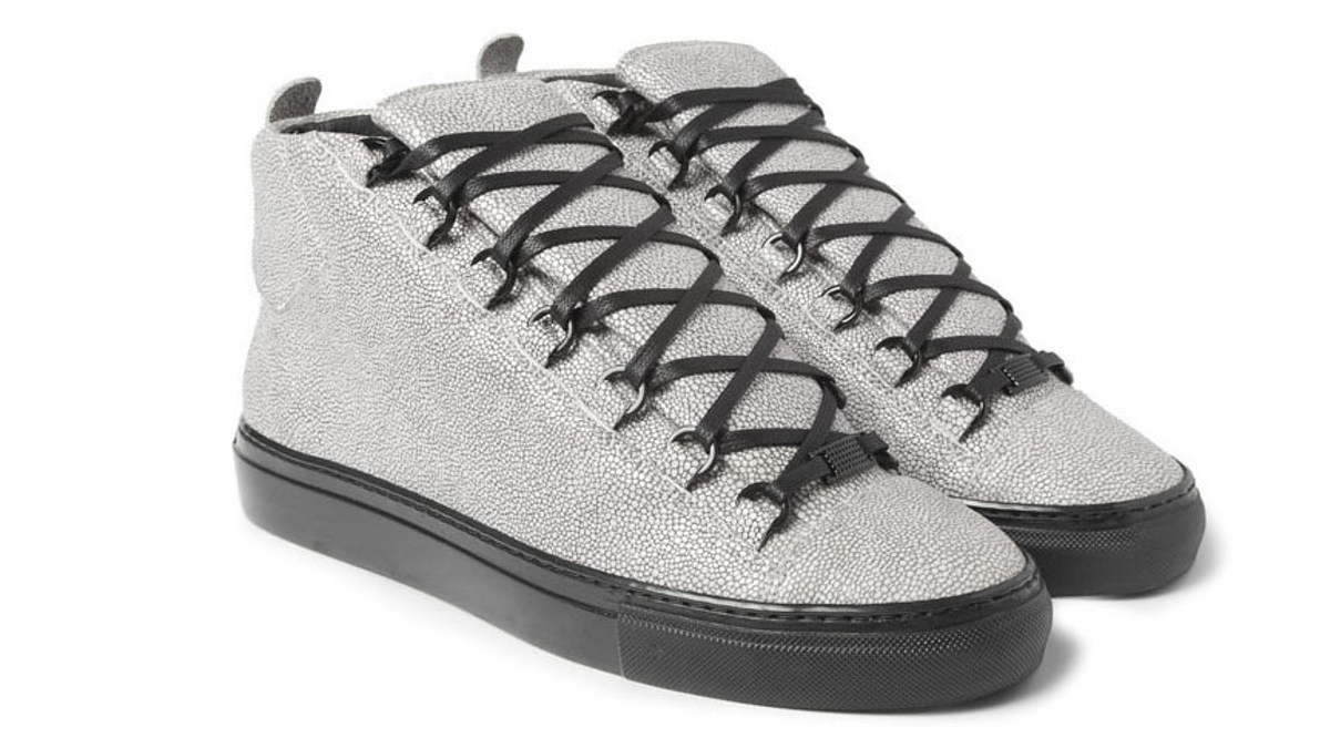 Balenciaga Arena in Grey Stingray