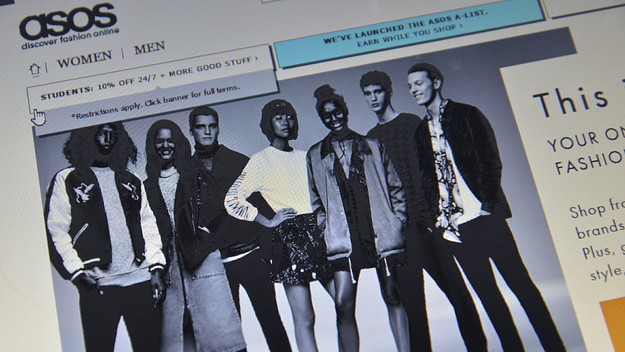 asos homepage