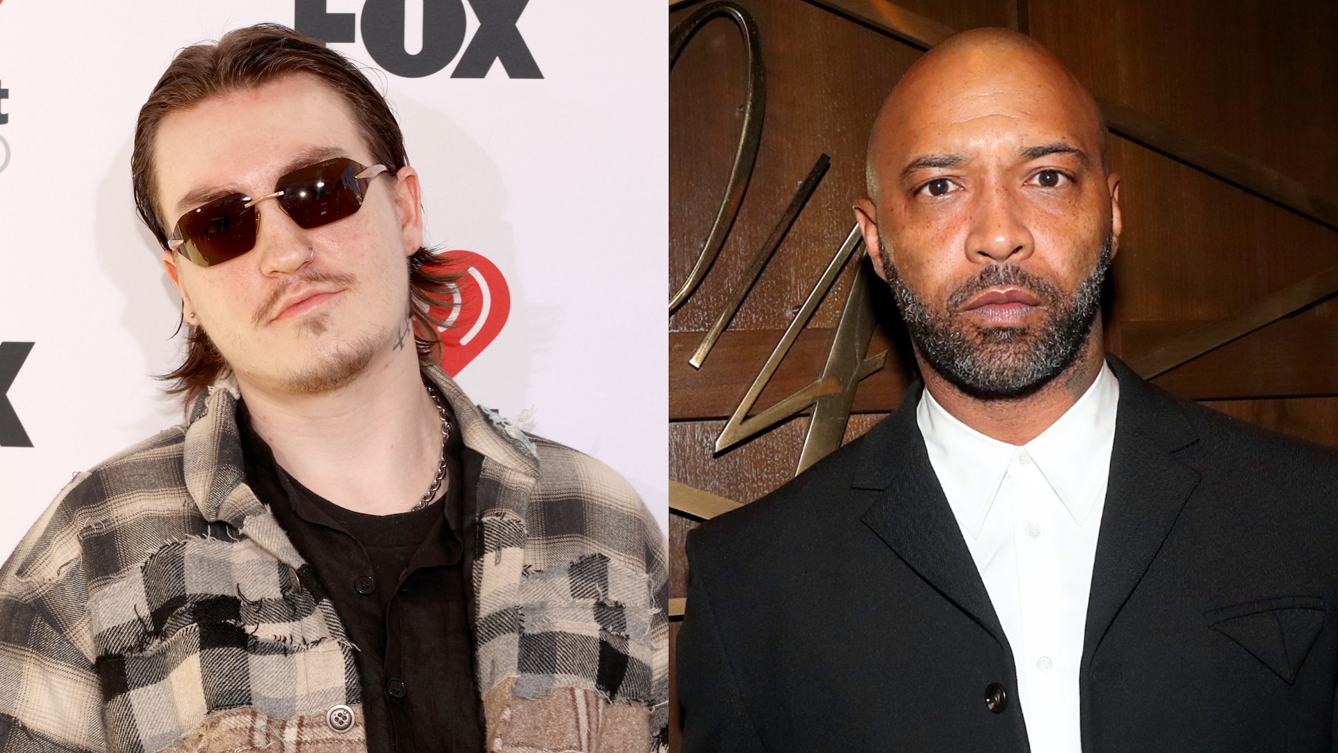 Splitscreen image of Tommy Richman and Joe Budden