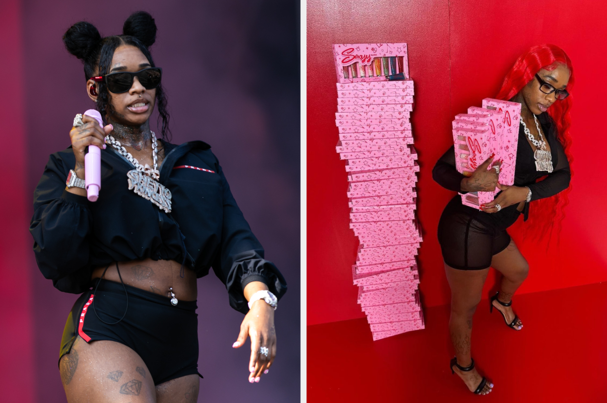 CHICAGO, ILLINOIS - AUGUST 02: Sexyy Red performs onstage during Lollapalooza at Grant Park on August 02, 2024 in Chicago, Illinois.