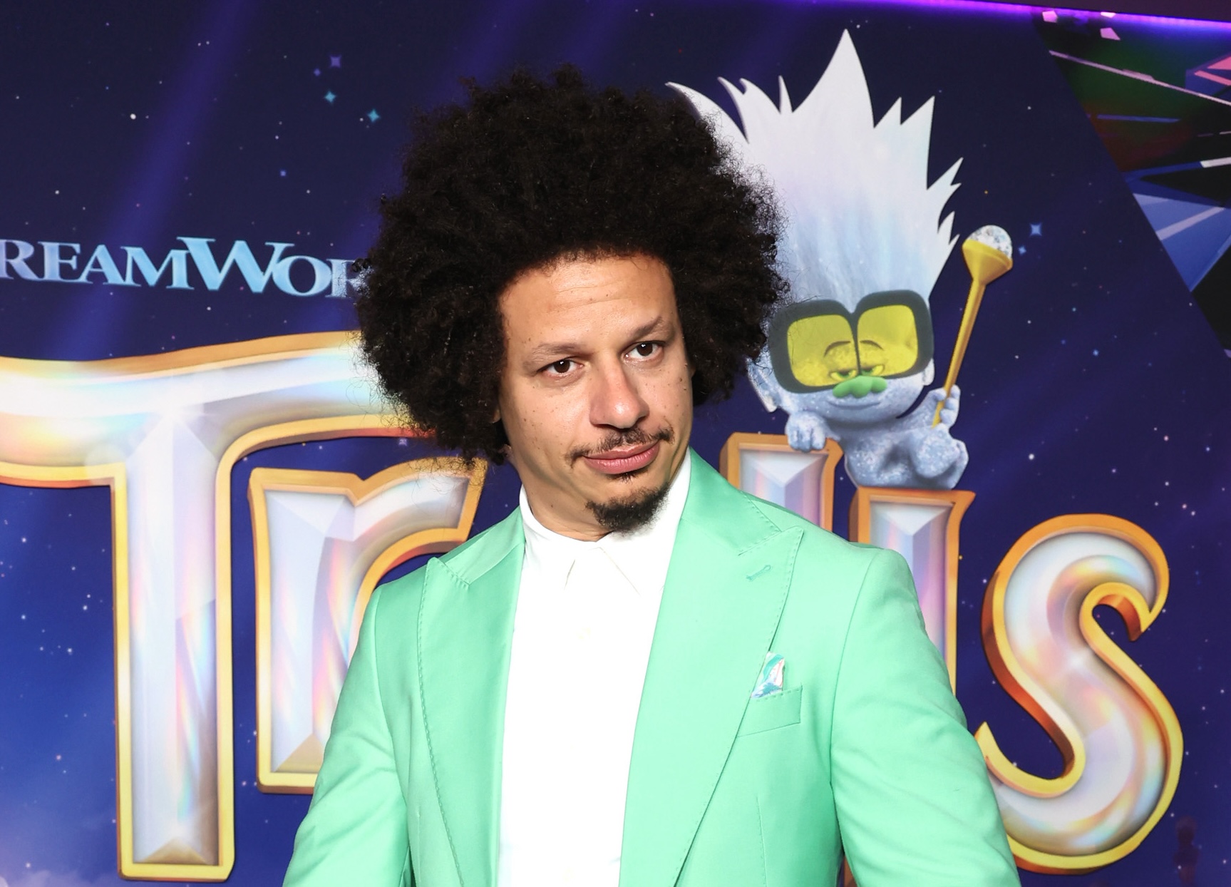 HOLLYWOOD, CALIFORNIA - NOVEMBER 15: Eric Andre attends the special screening of Universal Pictures' "Trolls: Band Together" at TCL Chinese Theatre on November 15, 2023 in Hollywood, California.