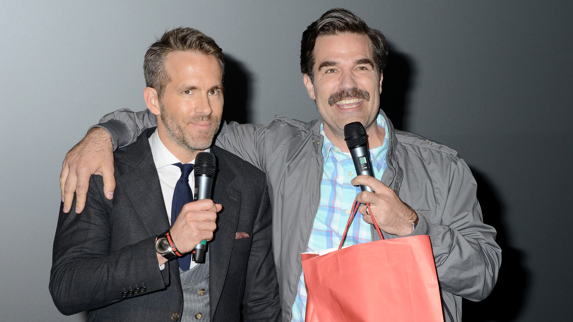 Ryan Reynolds and Rob Delaney attend the 'Deadpool 2' fan screening.