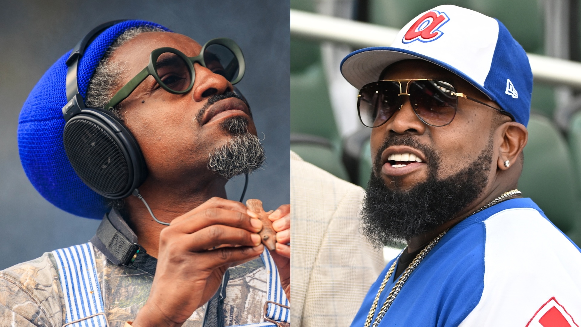 Splitscreen image of Andre 3000 and Big Boi