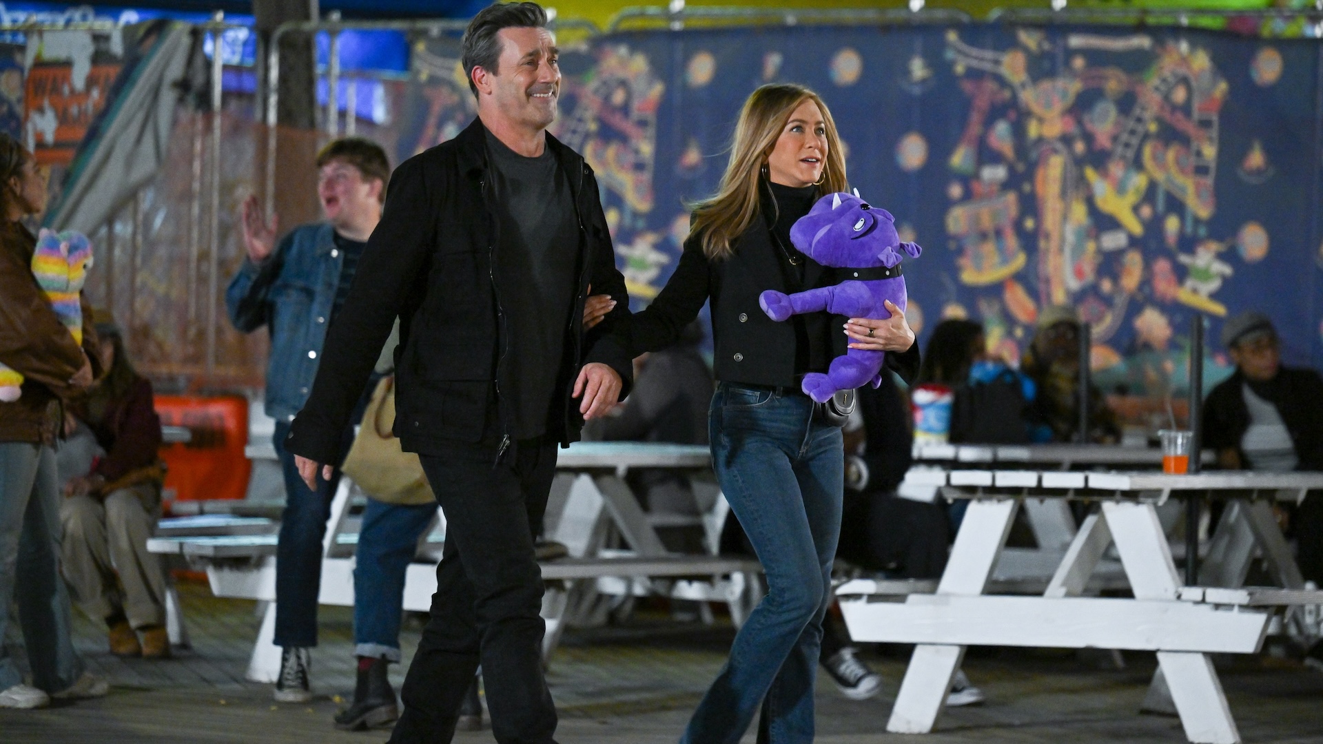 Jon Hamm and Jennifer Aniston