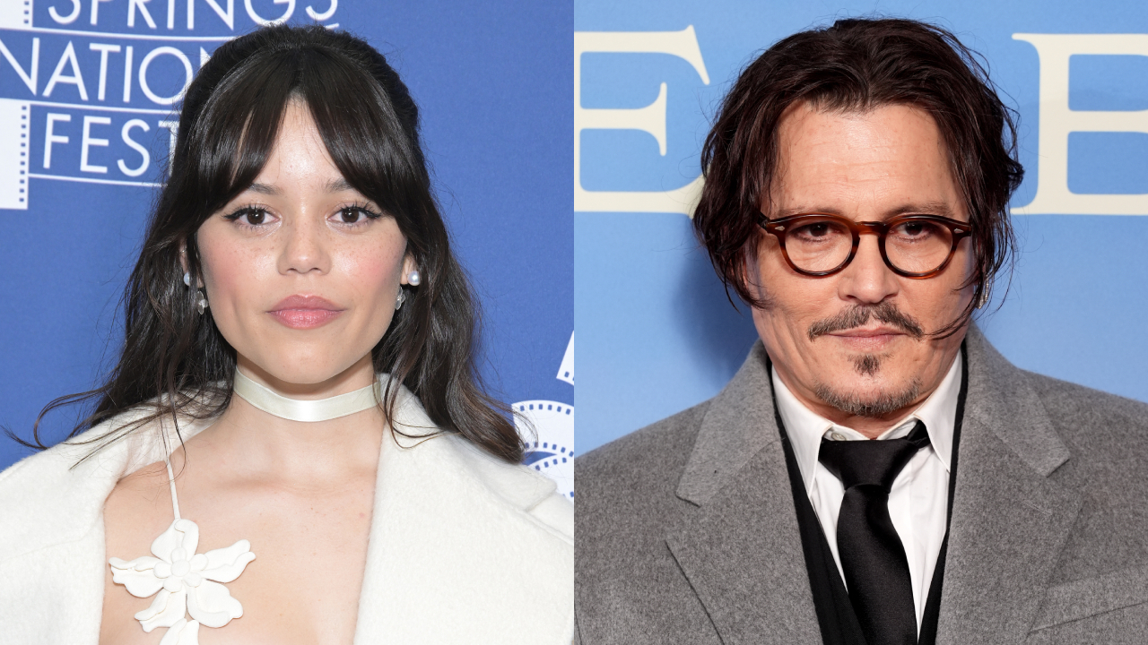 Jenna Ortega and Johnny Depp