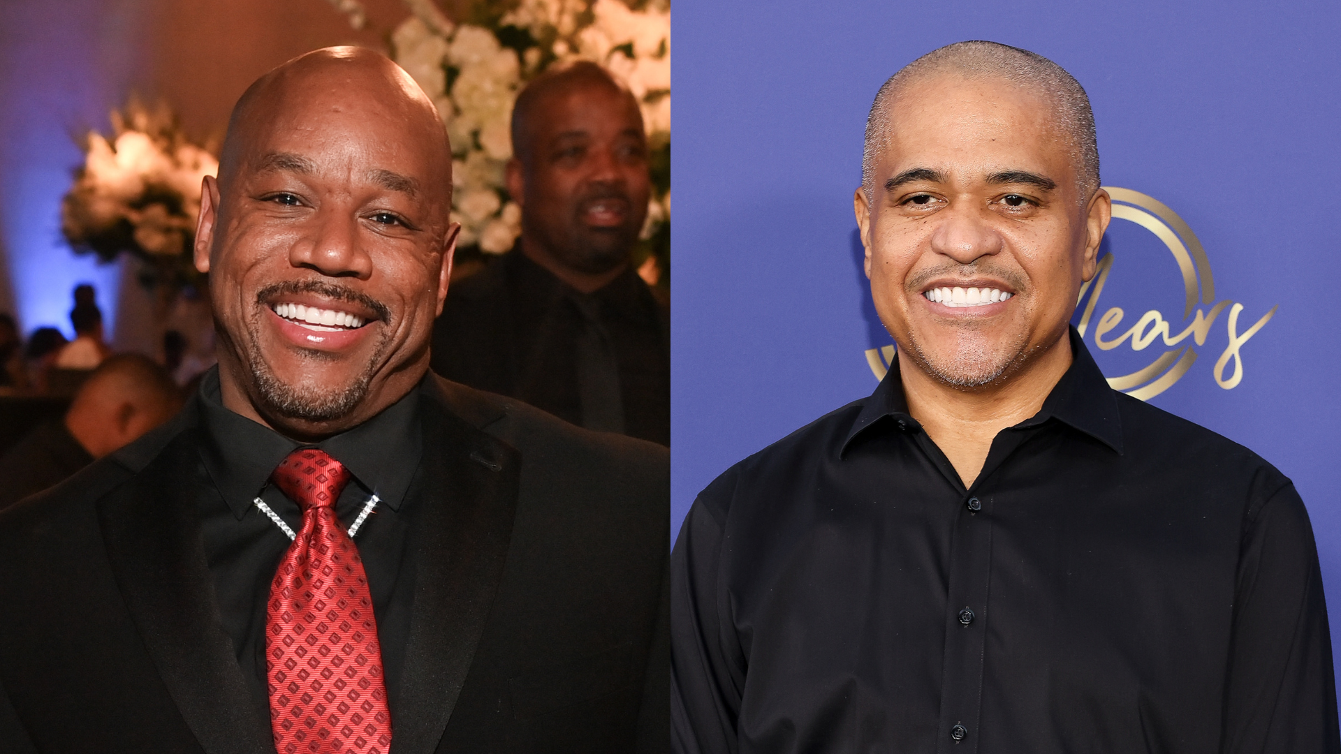 Wack 100 and Irv Gotti attending separate events.