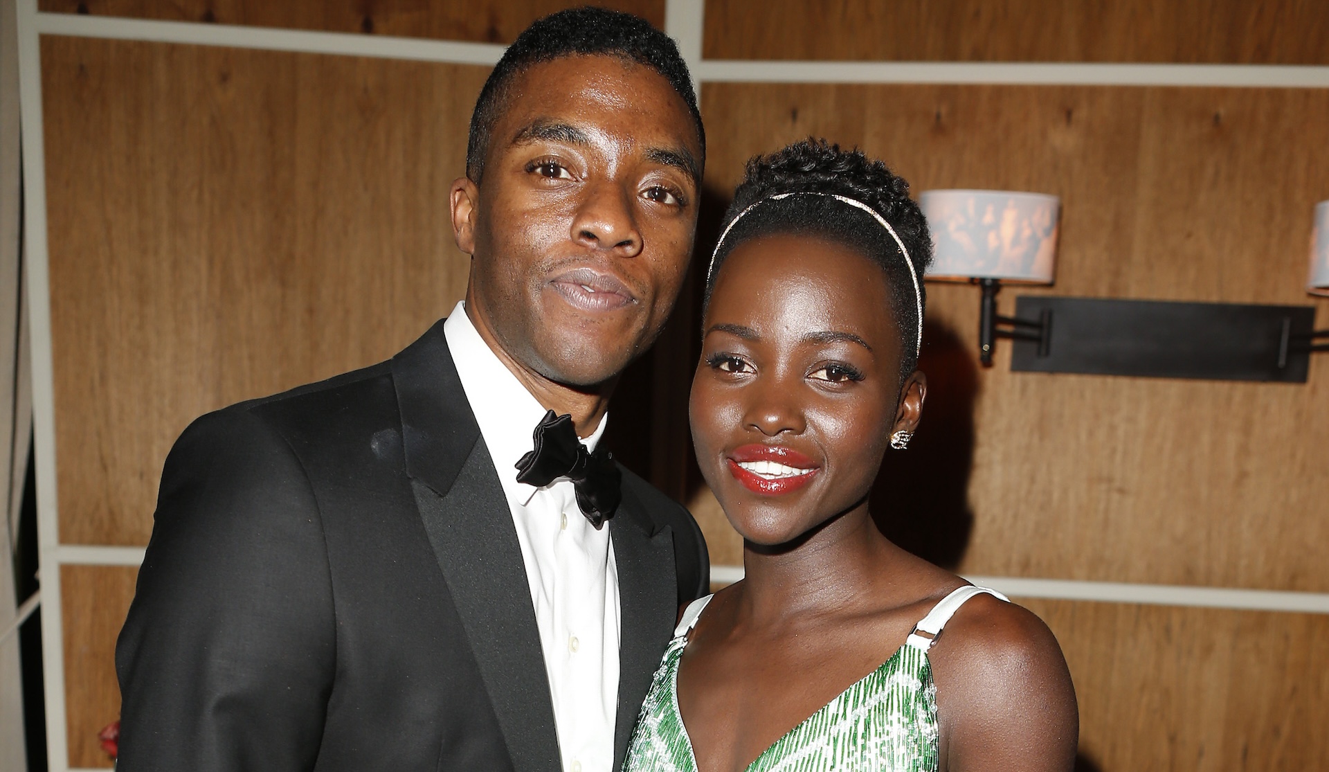 Lupita Nyong'o and Chadwick Boseman