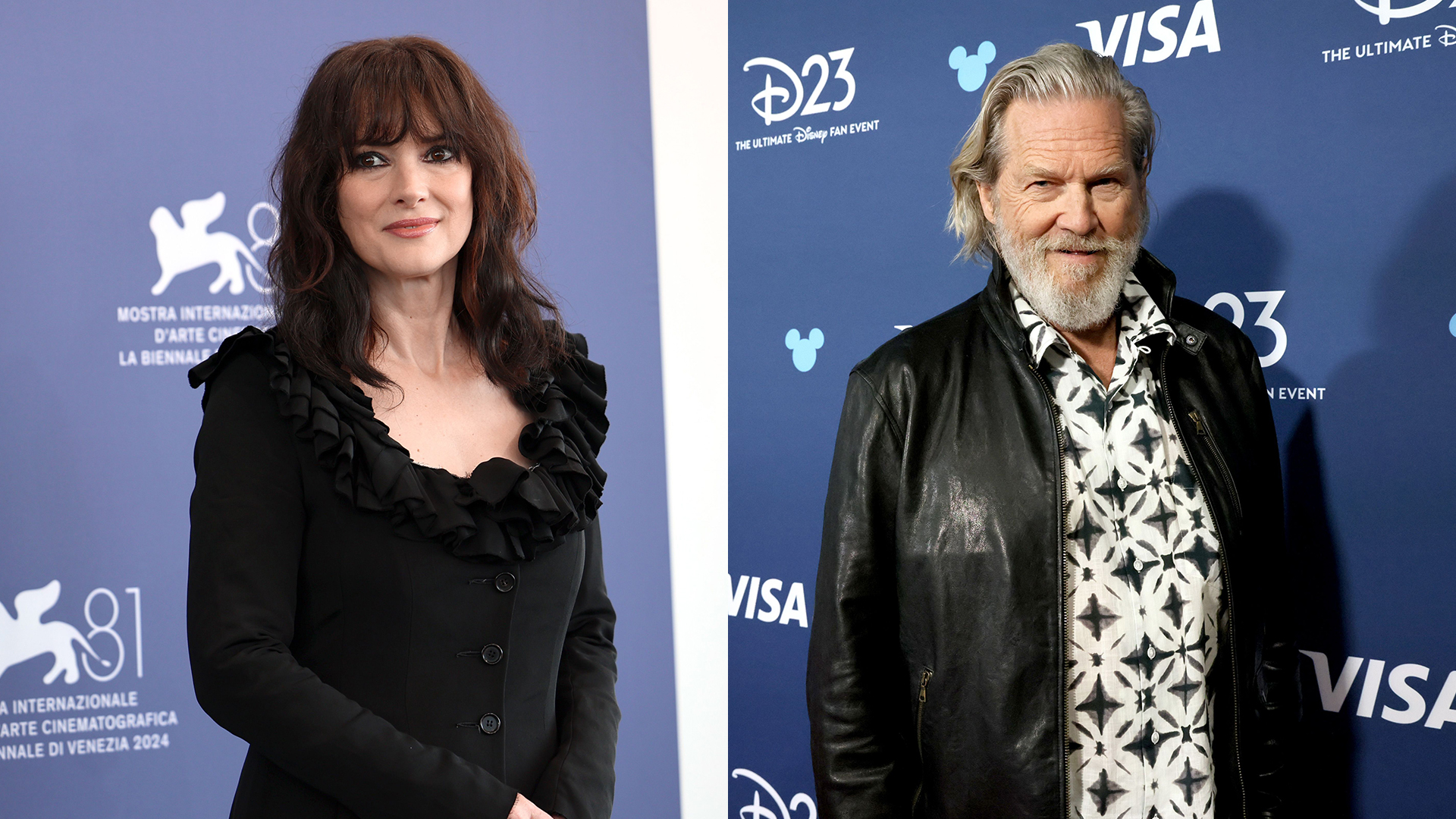 Winona Ryder attends the 81st Venice International Film Festival, Jeff Bridges attends D23: The Ultimate Disney Fan Event in 2024