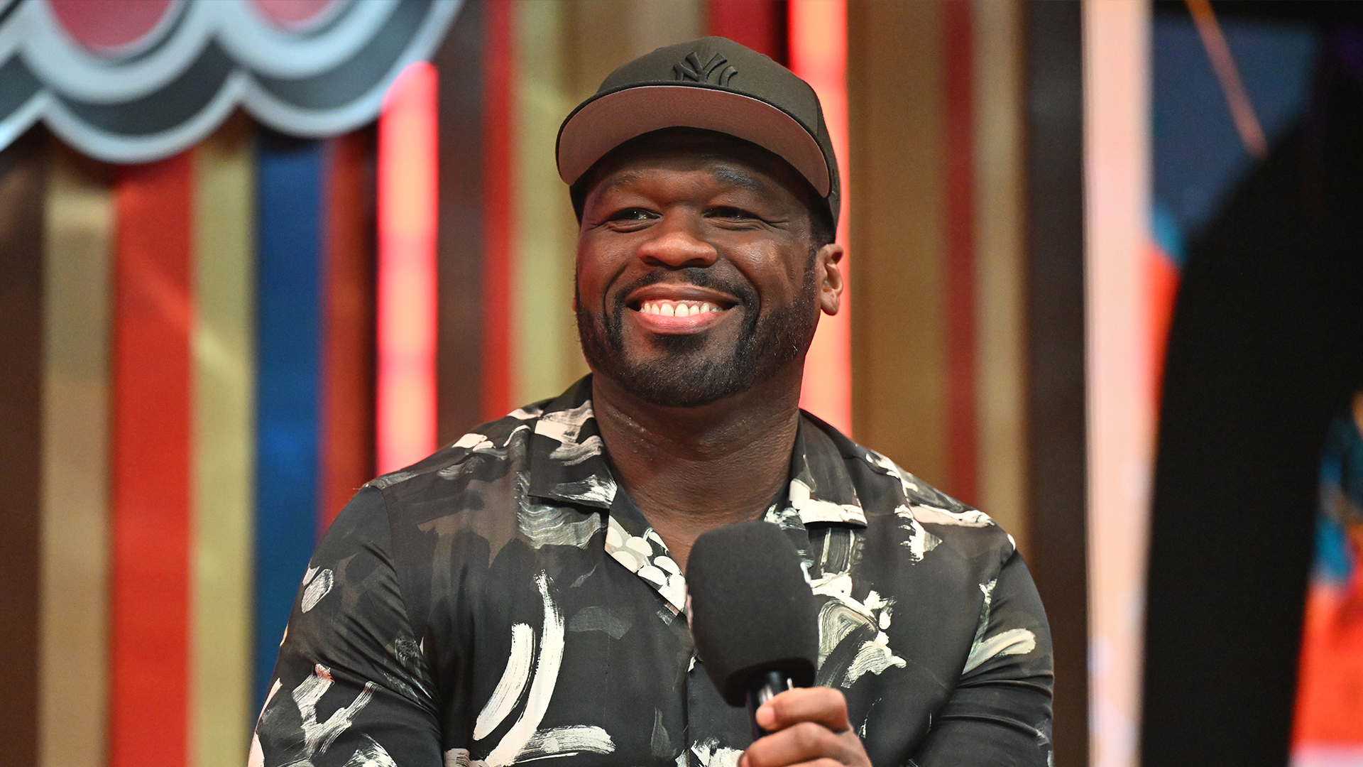 50 Cent speaks at Invest Fest in Atlanta, Georgia.