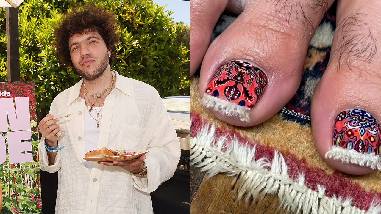 Benny Blanco and his pedicure.