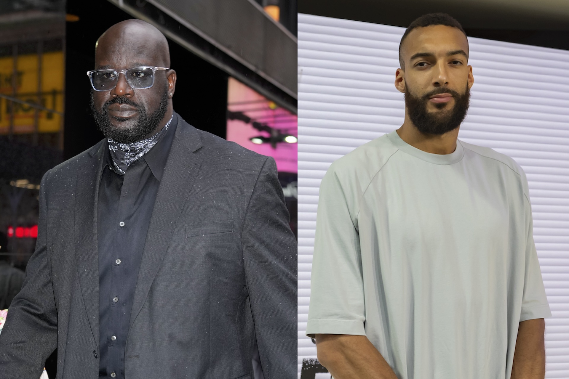 Shaq and Rudy Gobert
