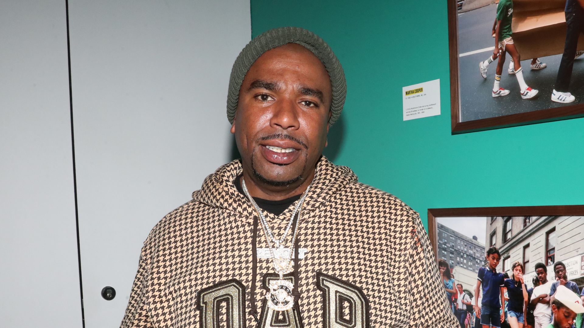 N.O.R.E. attending an event.