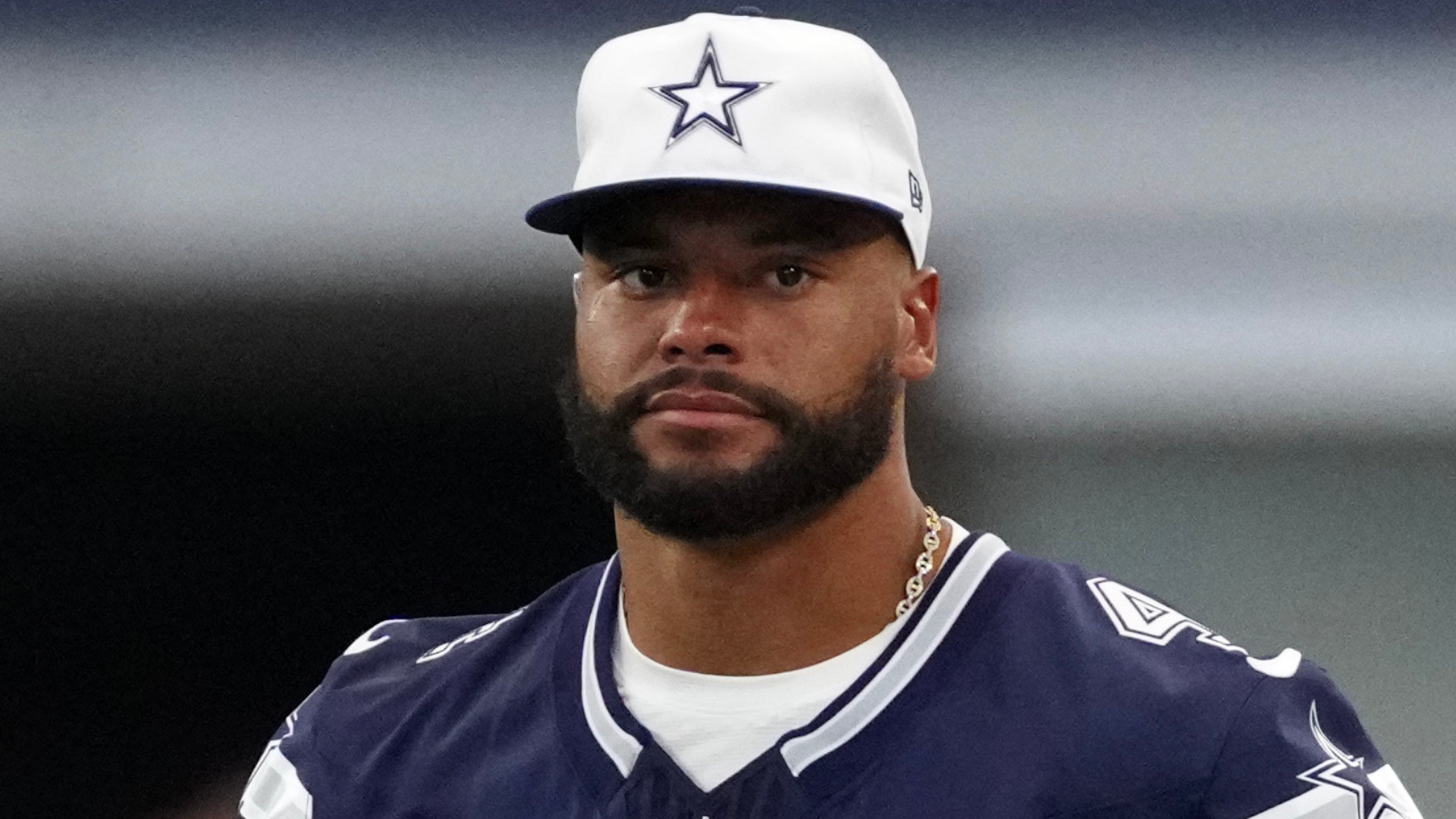 Dak Prescott before a game.