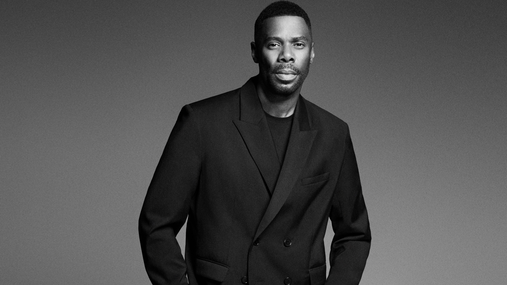 Colman Domingo is pictured in a suit