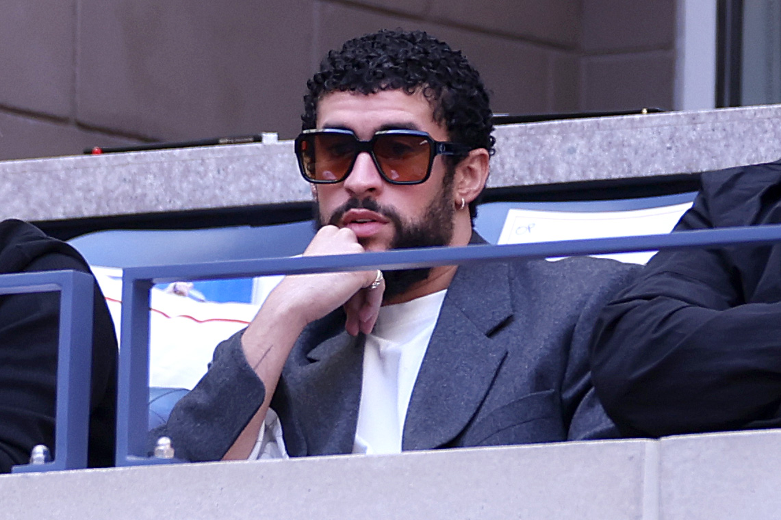 Bad Bunny attends the Men's Singles Final match at the 2024 US Open on September 08, 2024 in New York City