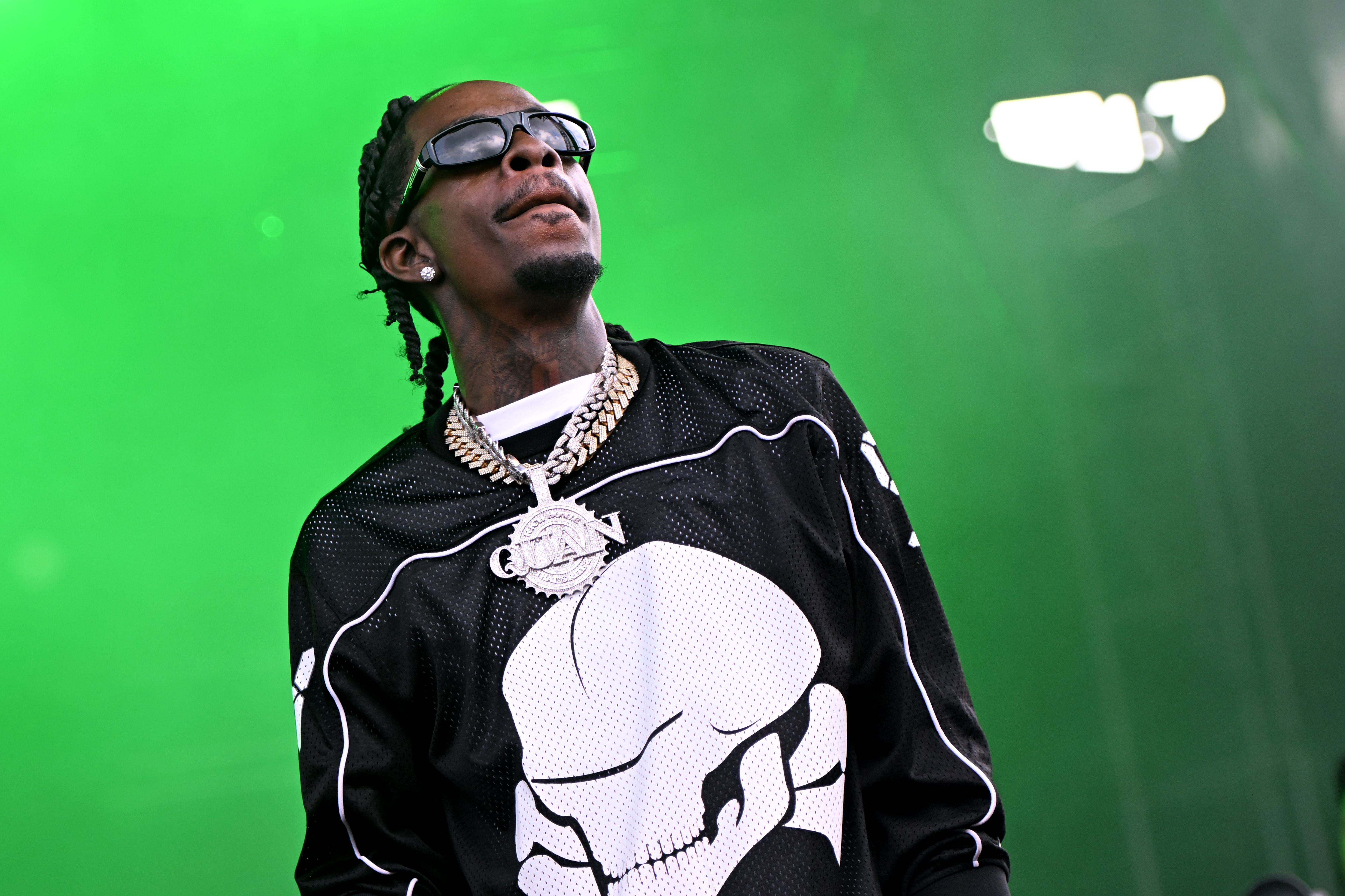 Rich Homie Quan performs during the inaugural 2024 Gazebo Festival at Waterfront Park on May 25, 2024 in Louisville, Kentucky