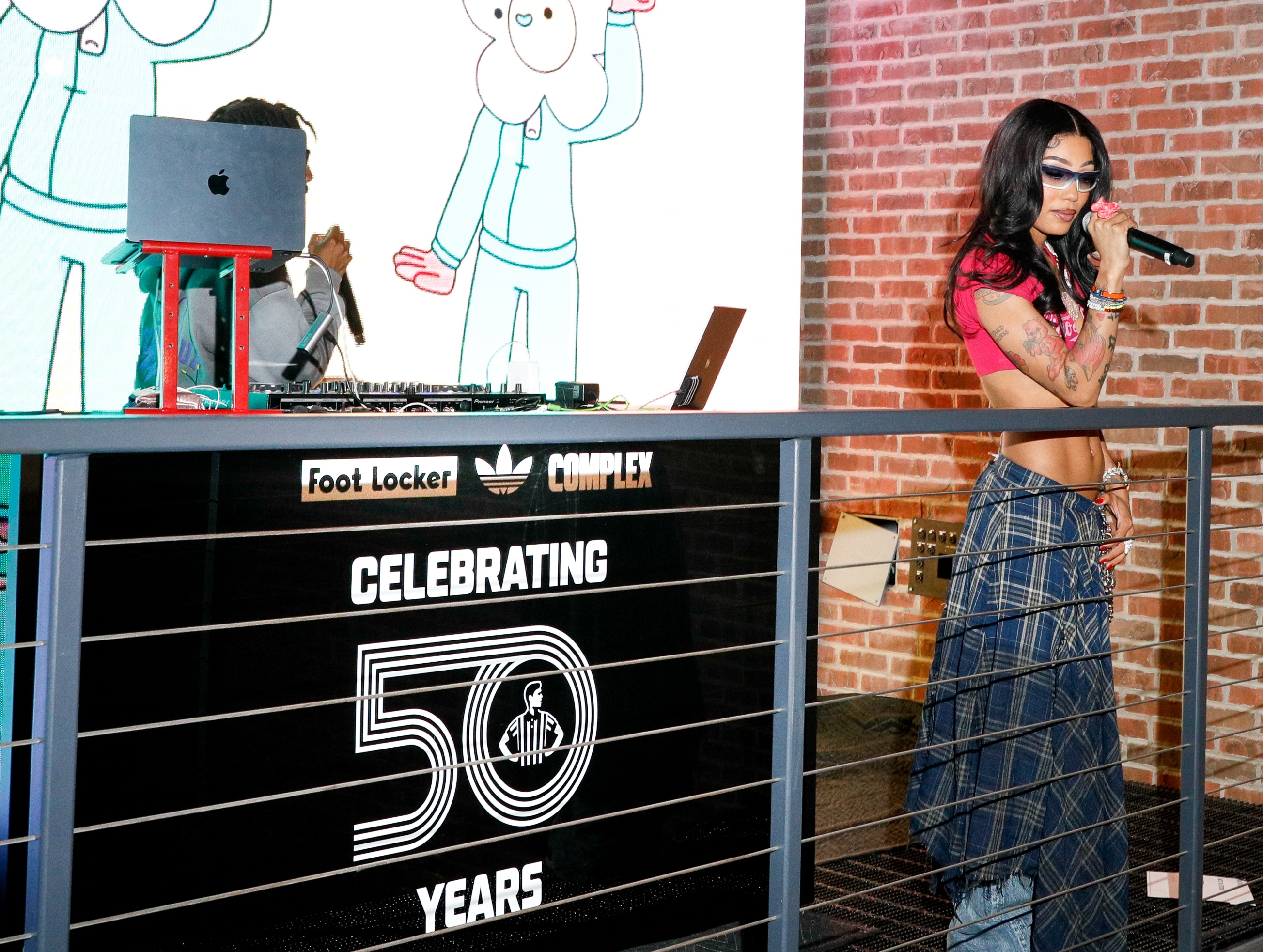 Coi Leray performing at the Foot Locker 50th Anniversary x adidas celebration, presented by Complex