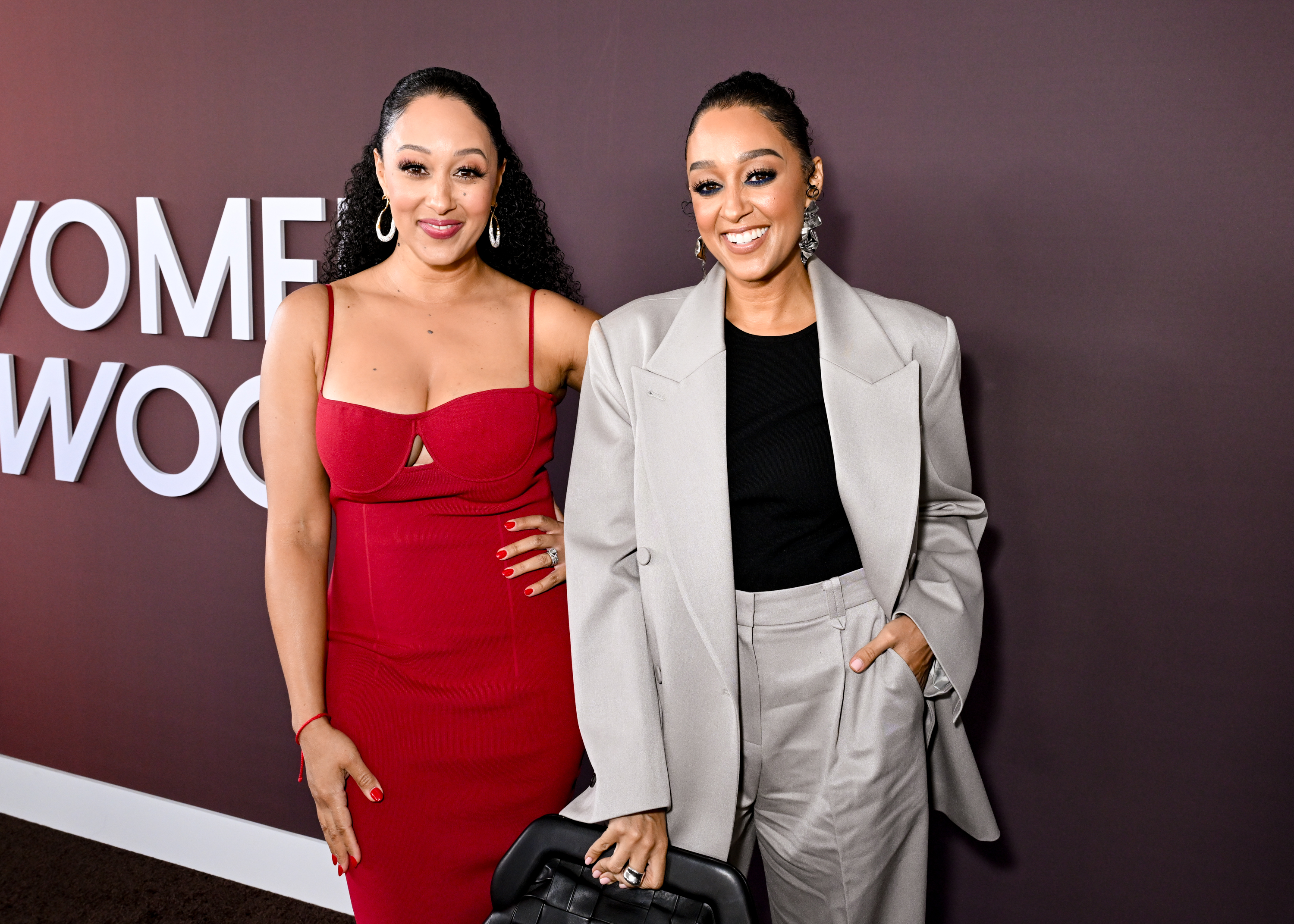 Tamera Mowry and Tia Mowry at Essence Black Women in Hollywood held at the Academy Museum of Motion Pictures on March 7, 2024 in Los Angeles, California.
