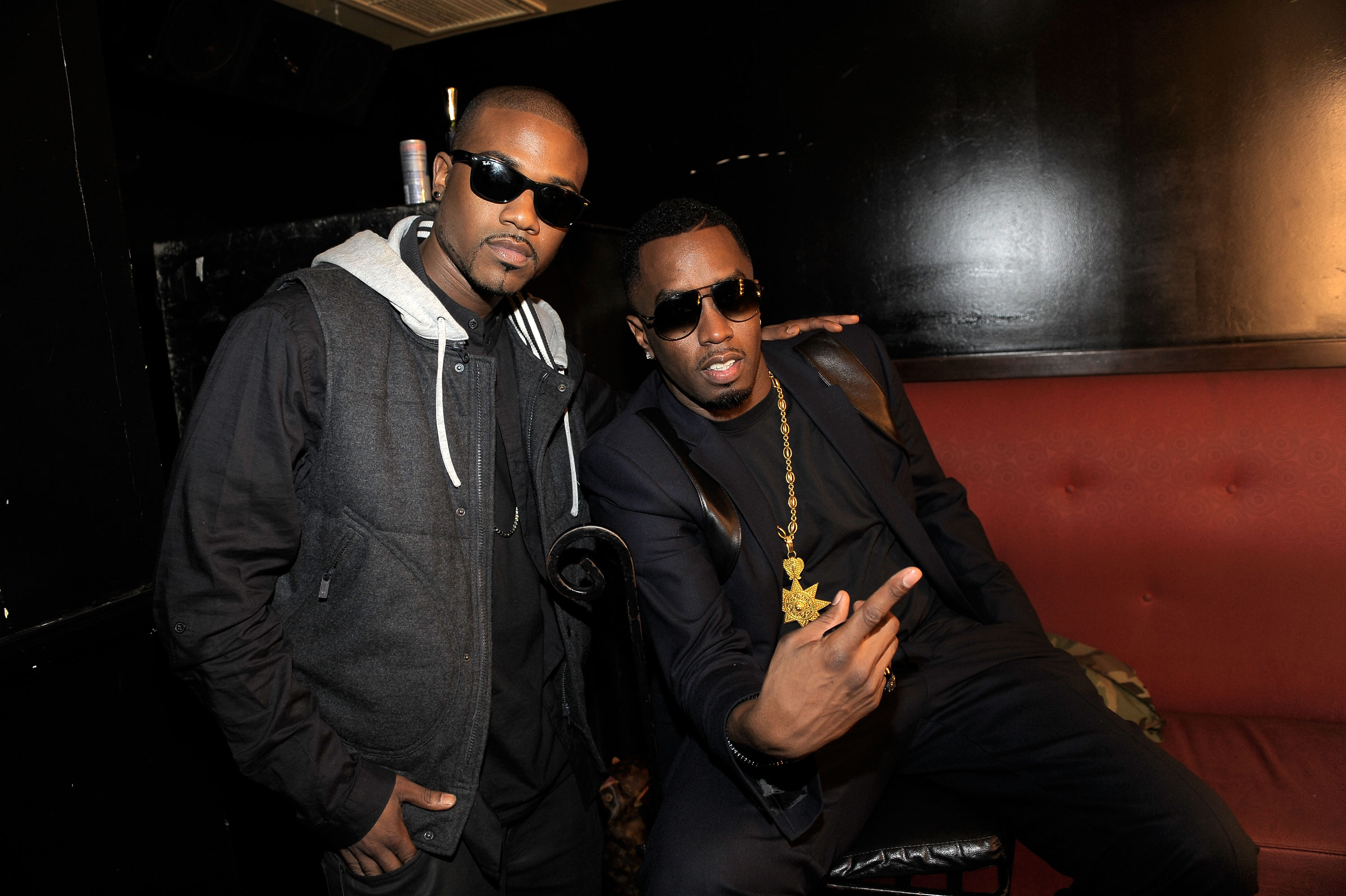 HOLLYWOOD - NOVEMBER 21: Singer Ray J and Diddy at the VEVO and Compound Entertainment Present "Ne Yo And Friends" - Inside at Avalon on November 21, 2010 in Hollywood, California. 