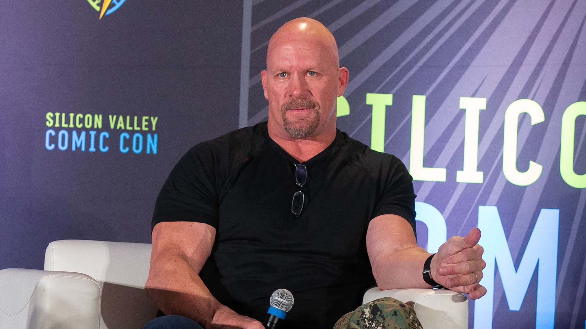 Stone Cold Steve Austin at Silicon Valley Comic Con in 2019.