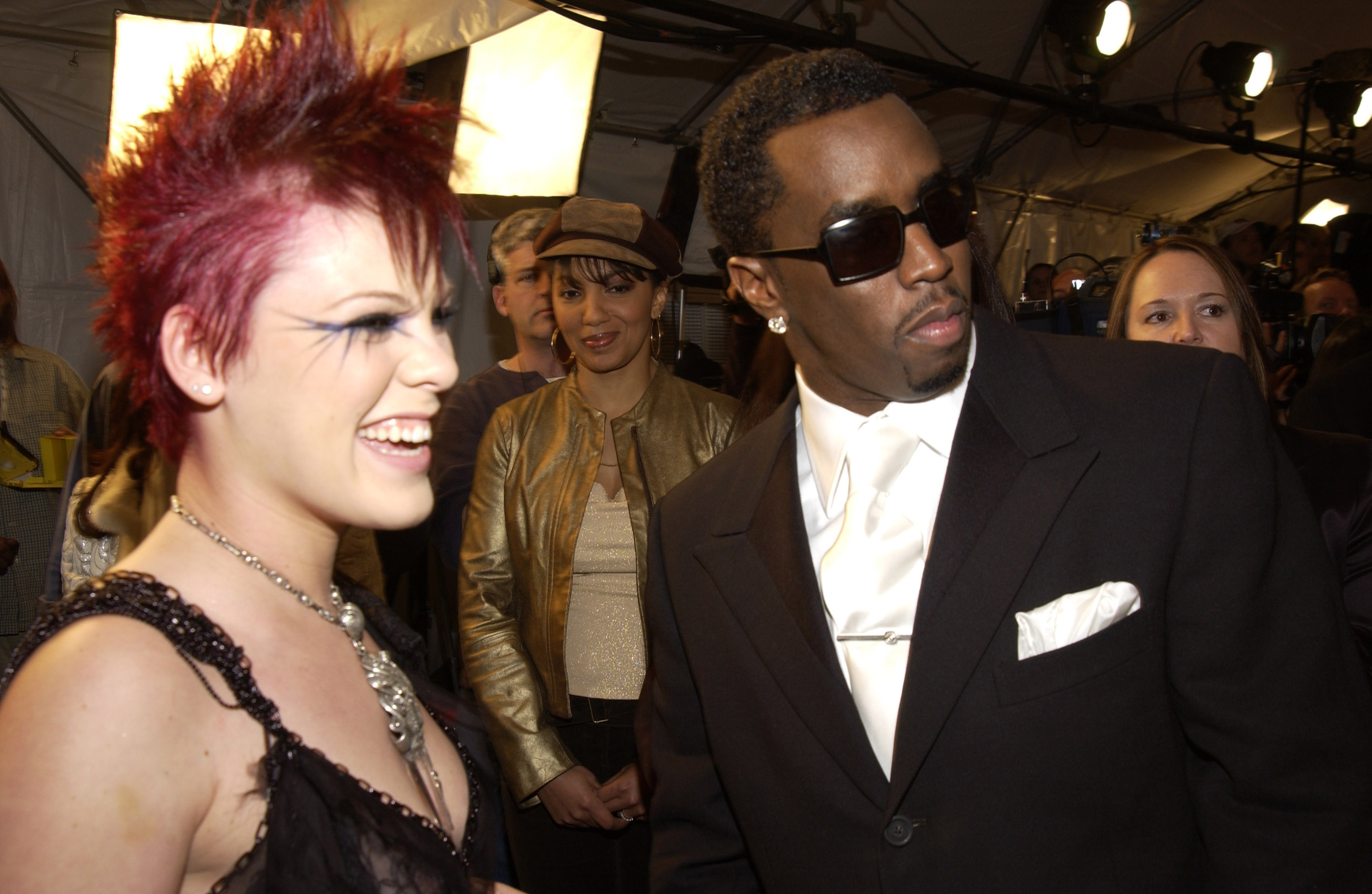 Pink and Sean "P. Diddy" Combs