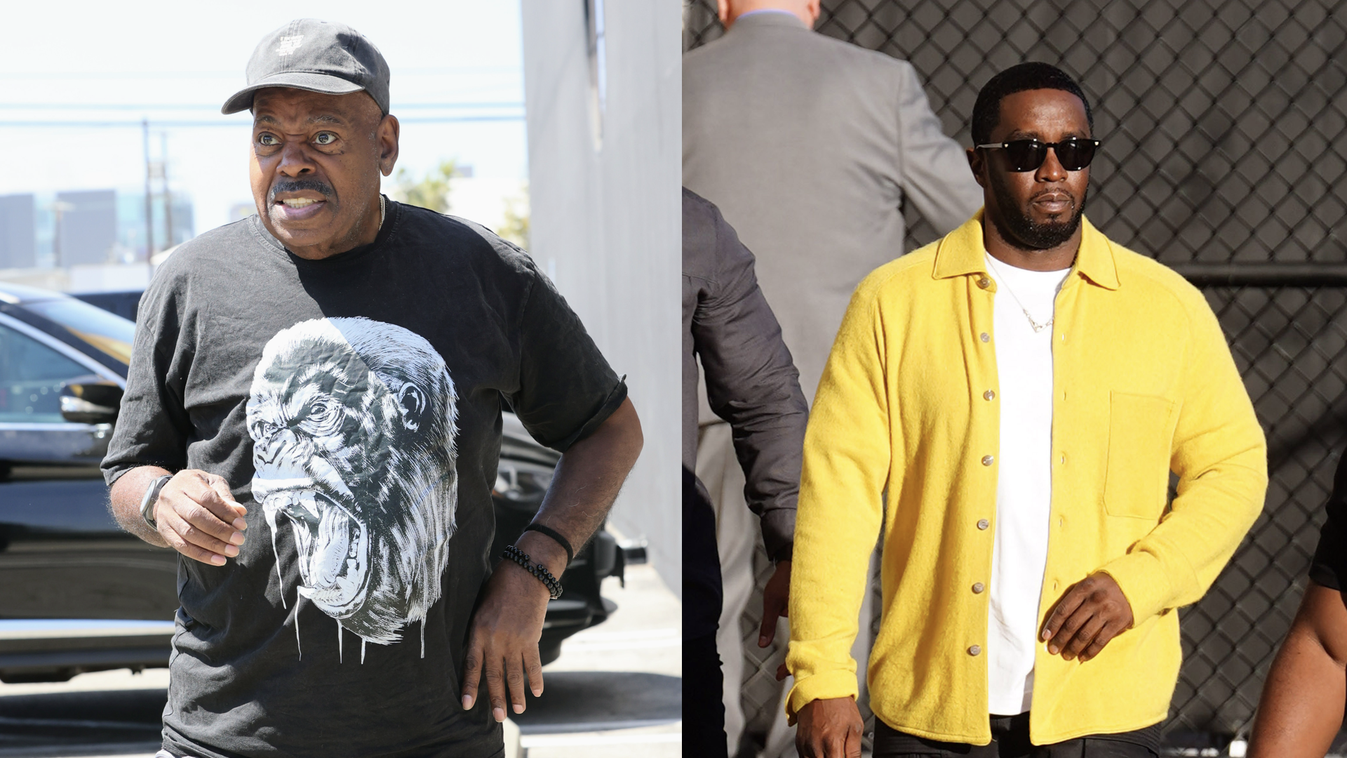 Reginald VelJohnson is seen on September 11, 2024 in Los Angeles, California/Sean Combs is seen on October 30, 2023 in Los Angeles, California