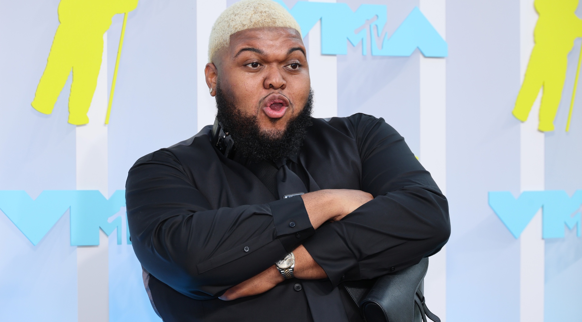 Druski attends the MTV VMAs in August 2022 in New Jersey.