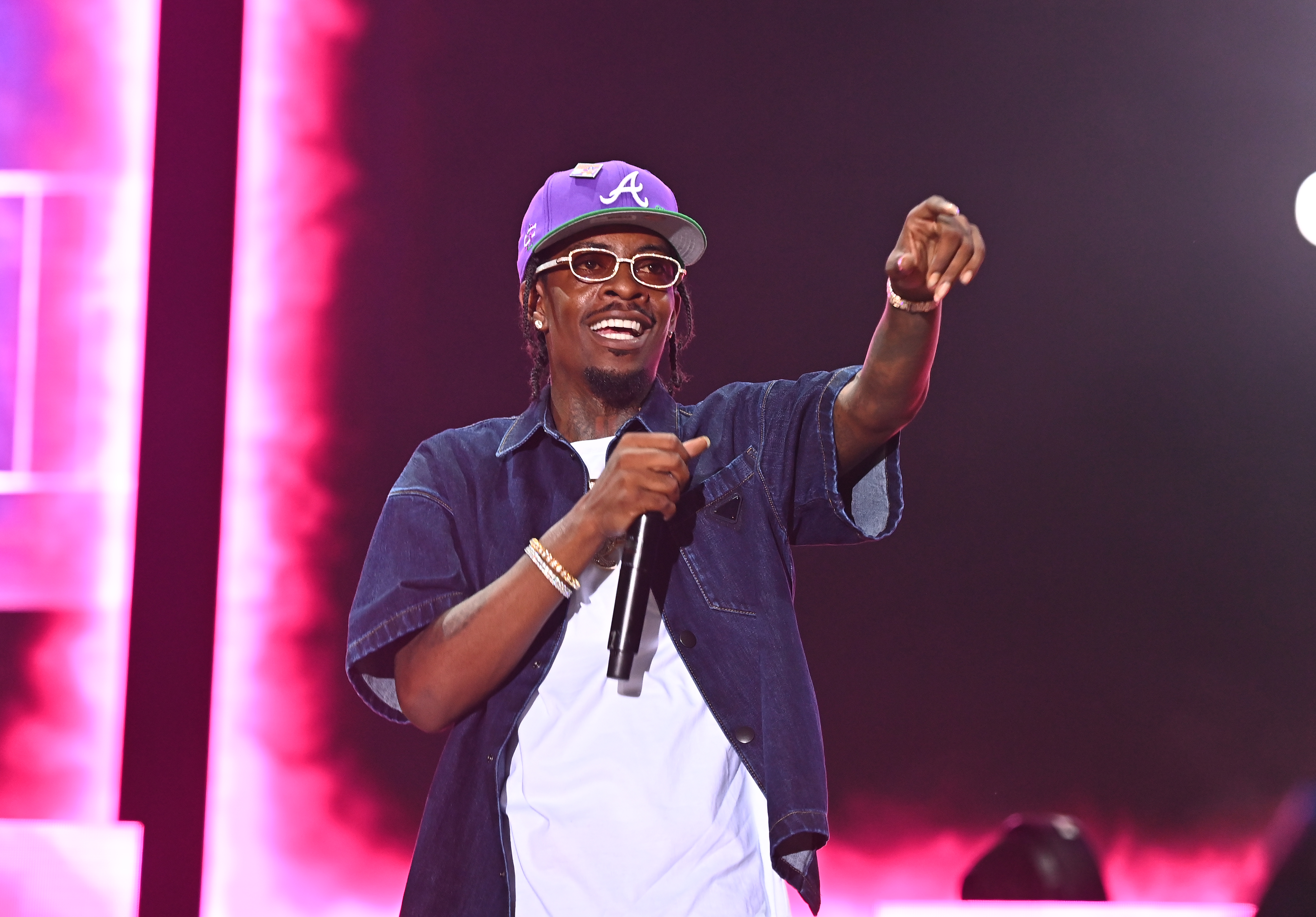 ATLANTA, GEORGIA - JULY 16: Rapper Rich Homie Quan performs onstage during 2022 Hot 107.9 Birthday Bash at Center Parc Credit Union Stadium at Georgia State University on July 16, 2022 in Atlanta, Georgia. 