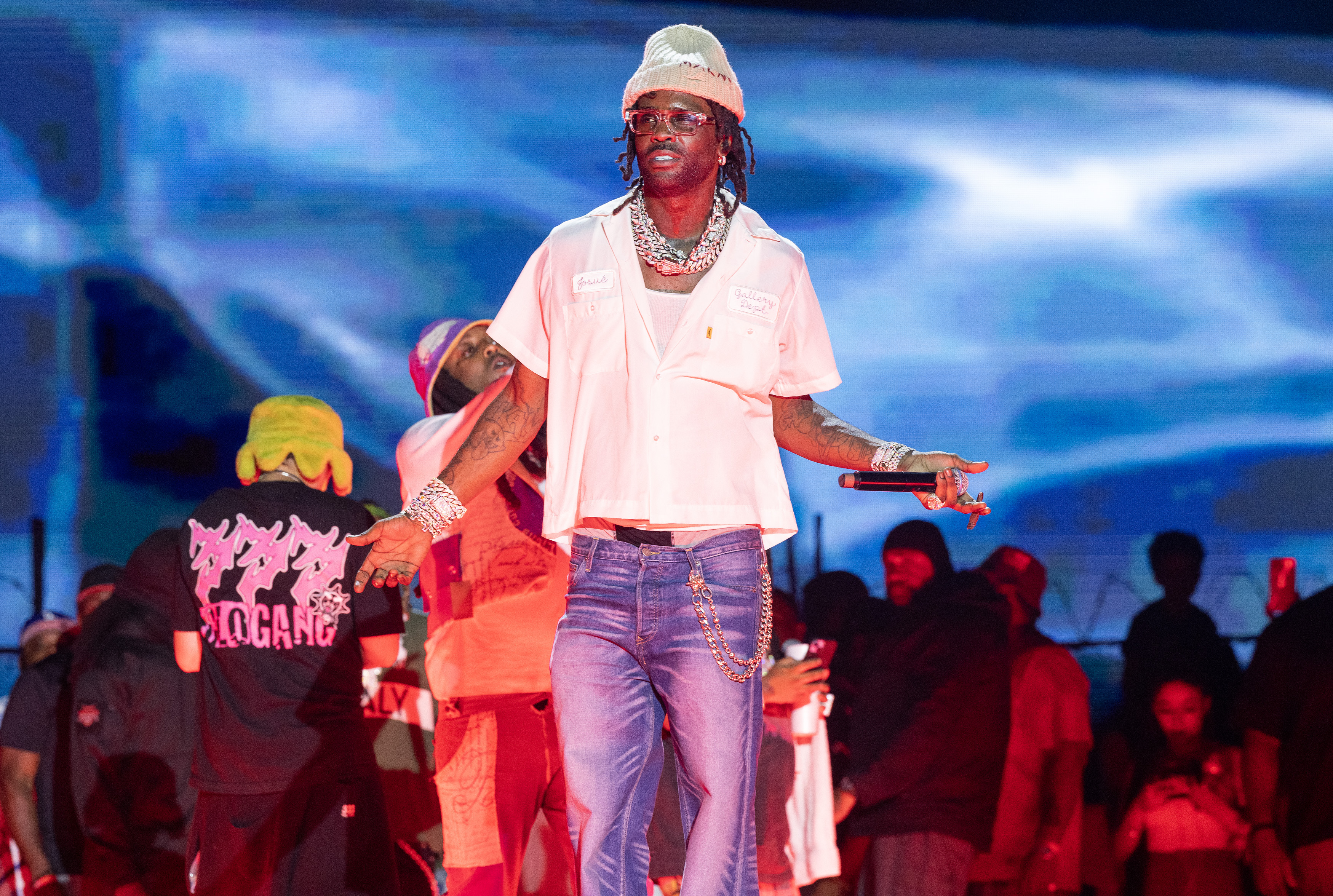 BRIDGEVIEW, ILLINOIS - JUNE 16: Chief Keef performs during the Lyrical Lemonade Summer Smash Festival at SeatGeek Stadium on June 16, 2024 in Bridgeview, Illinois.