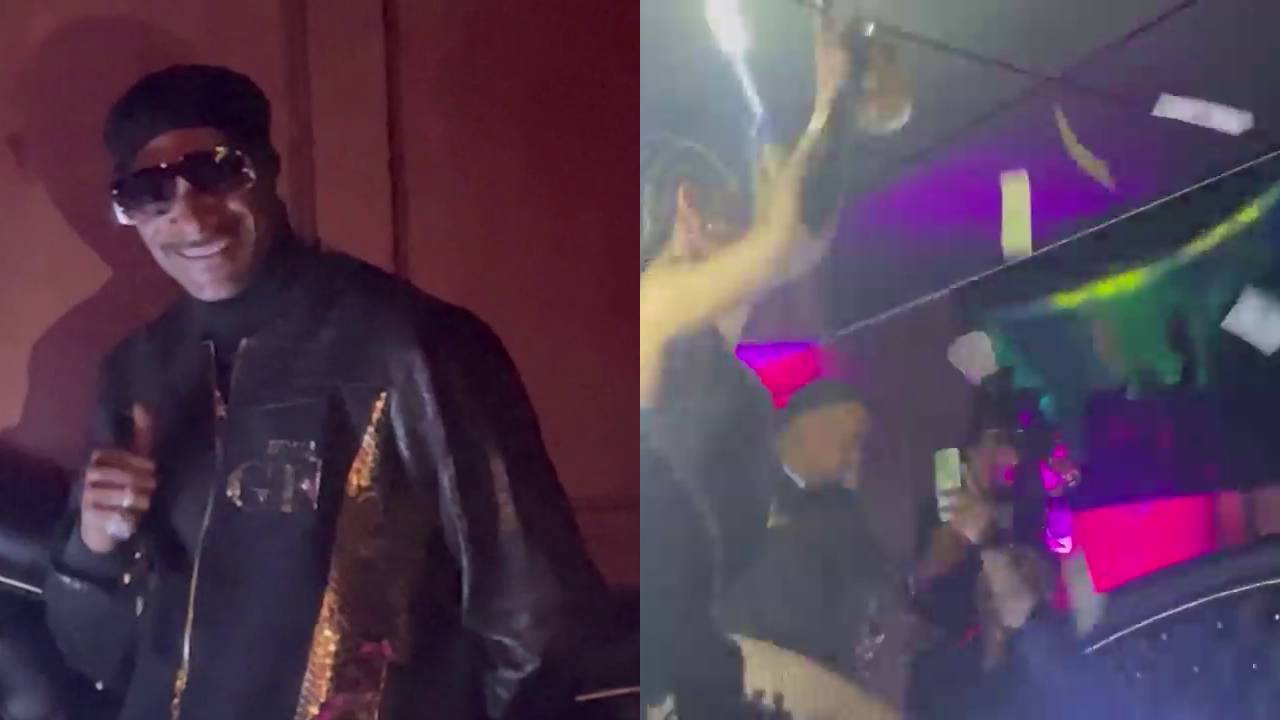 Snoop Dogg celebrates birthday at LA club.