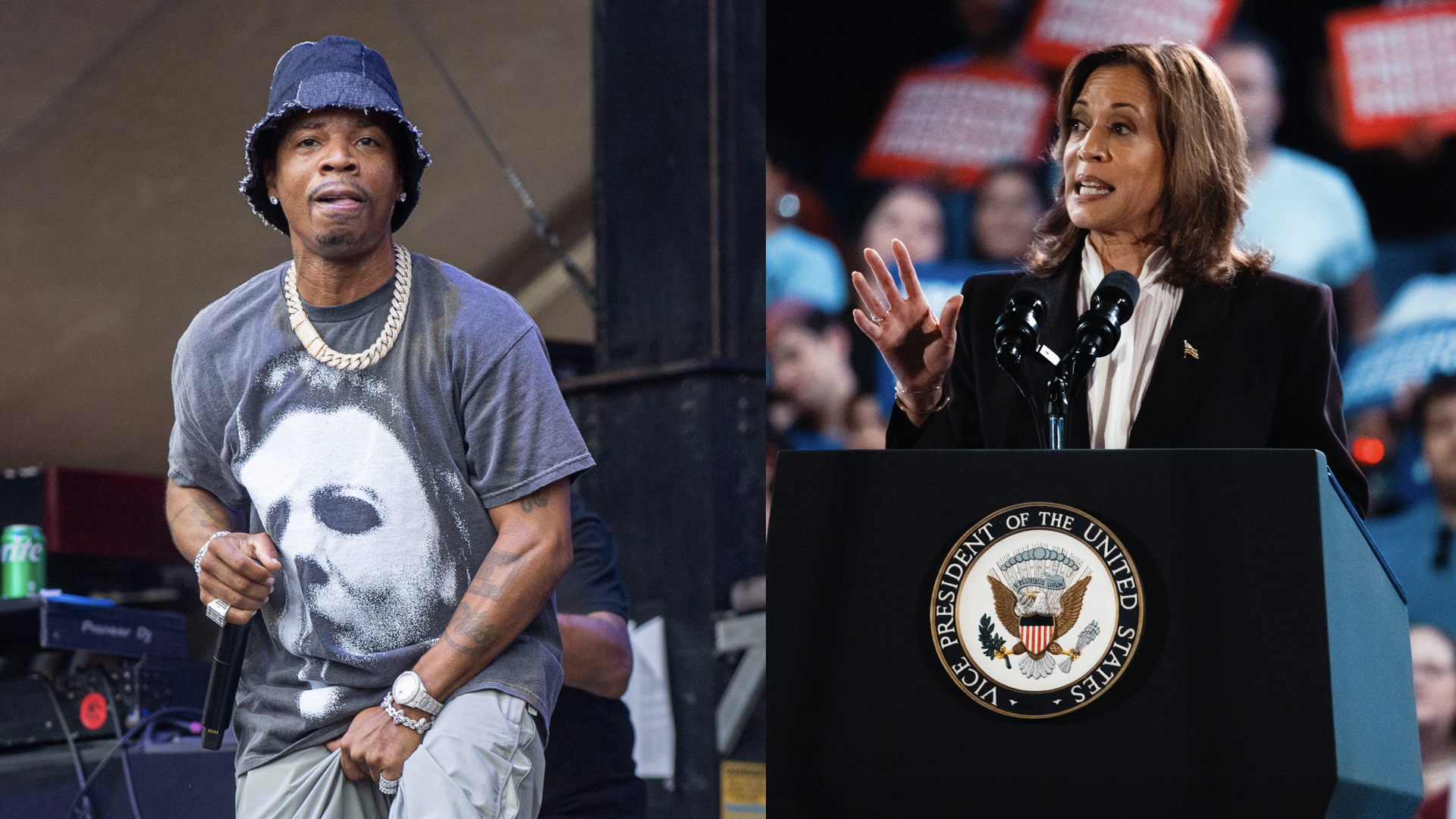 Plies and Kamala harris