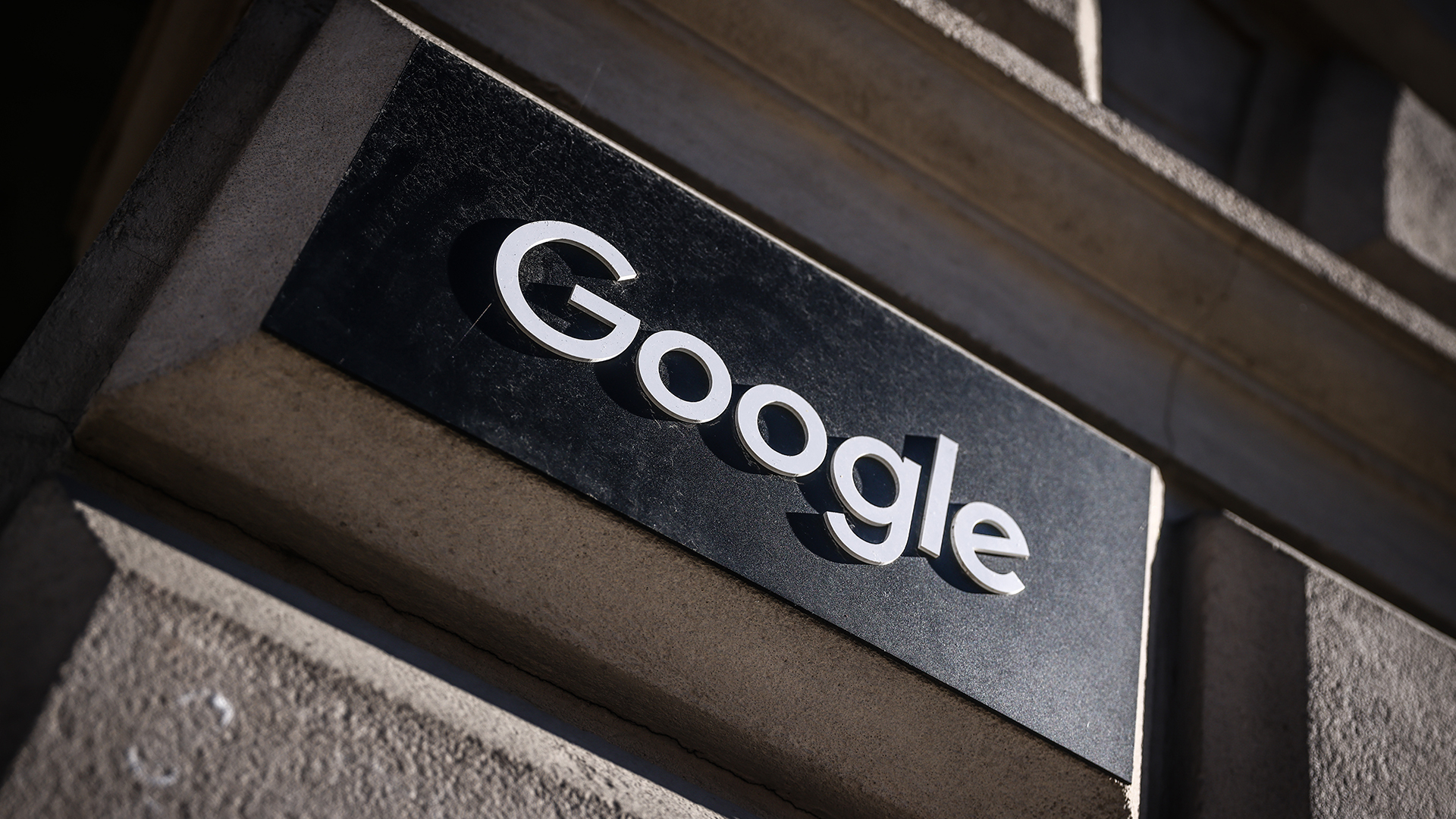 Google logo on Google offices.