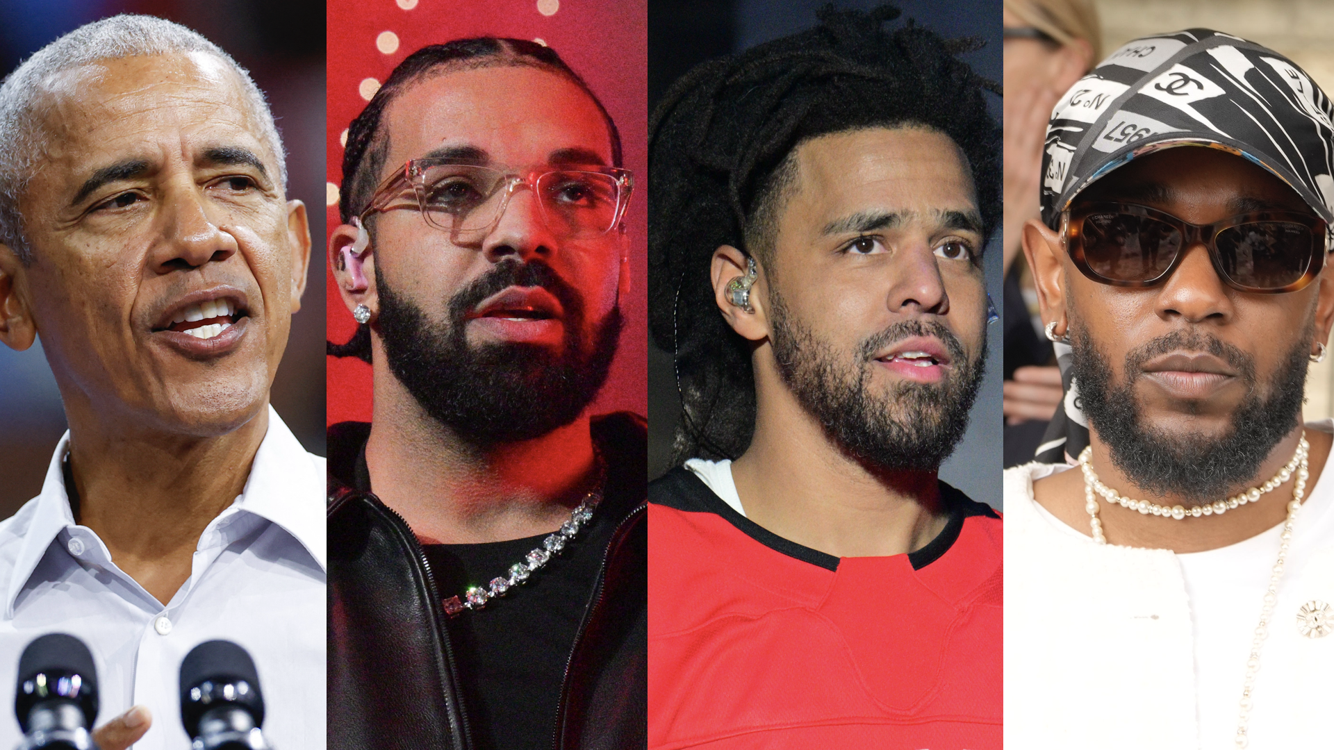 Barack Obama, Drake, J. Cole, Kendrick Lamar