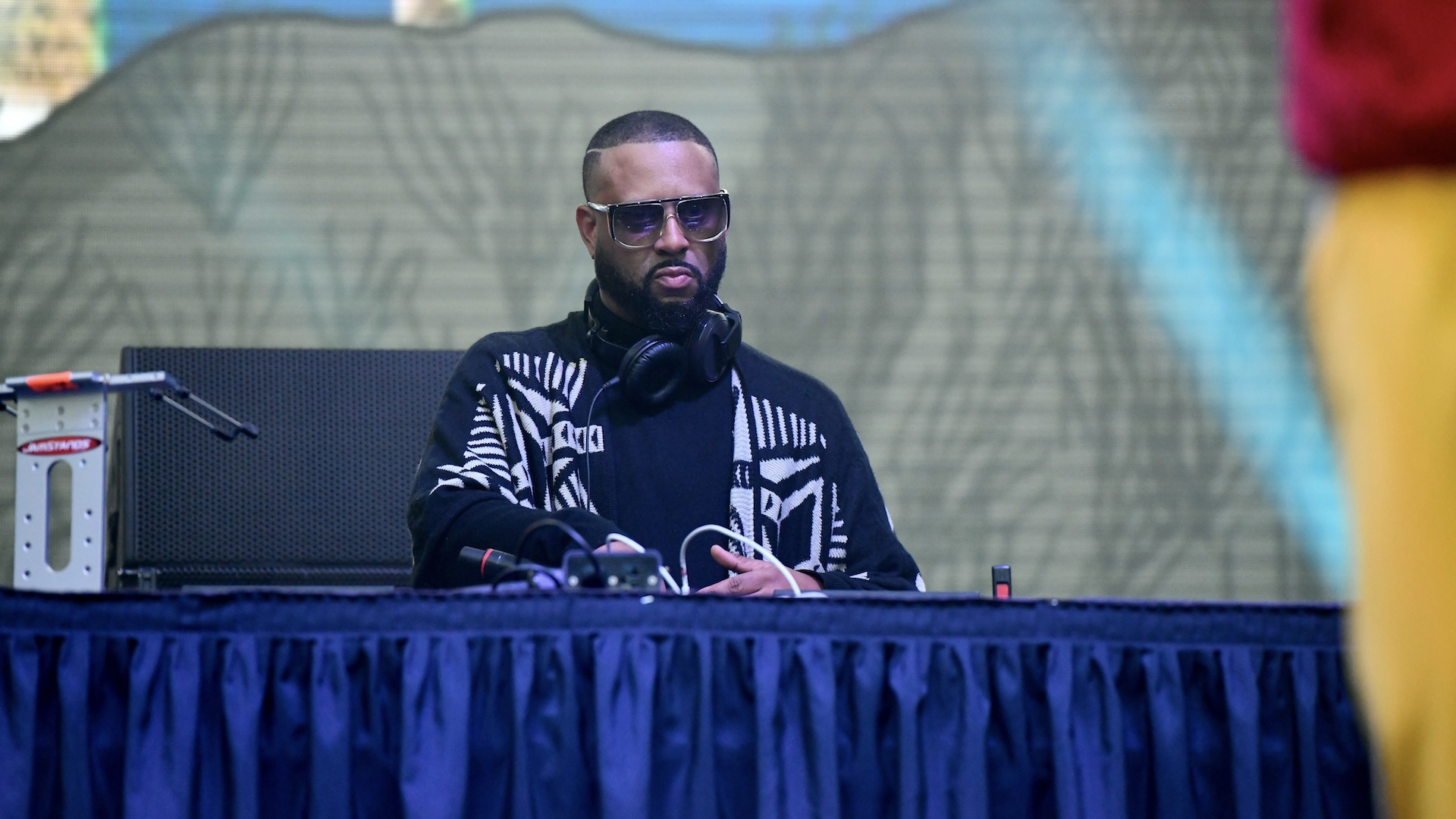  DJ/producer MadLib performs onstage during the Adult Swim Festival