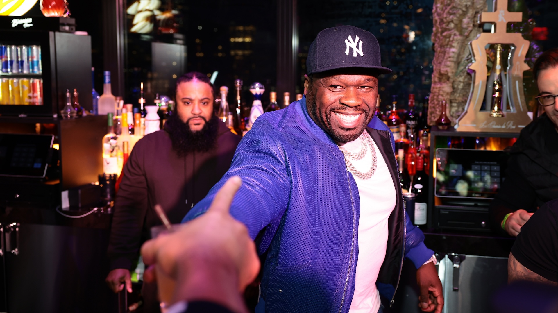 50 Cent in a club setting.