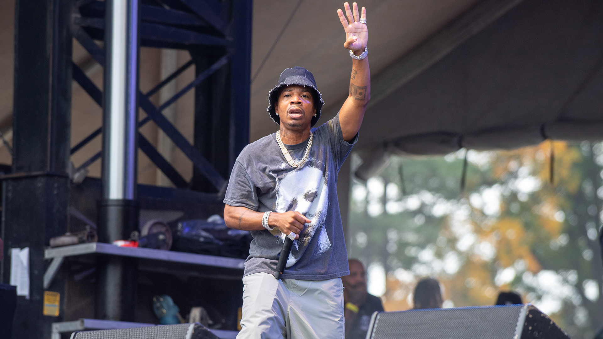 Plies performs onstage during 2024 ONE MusicFest at Central Park.