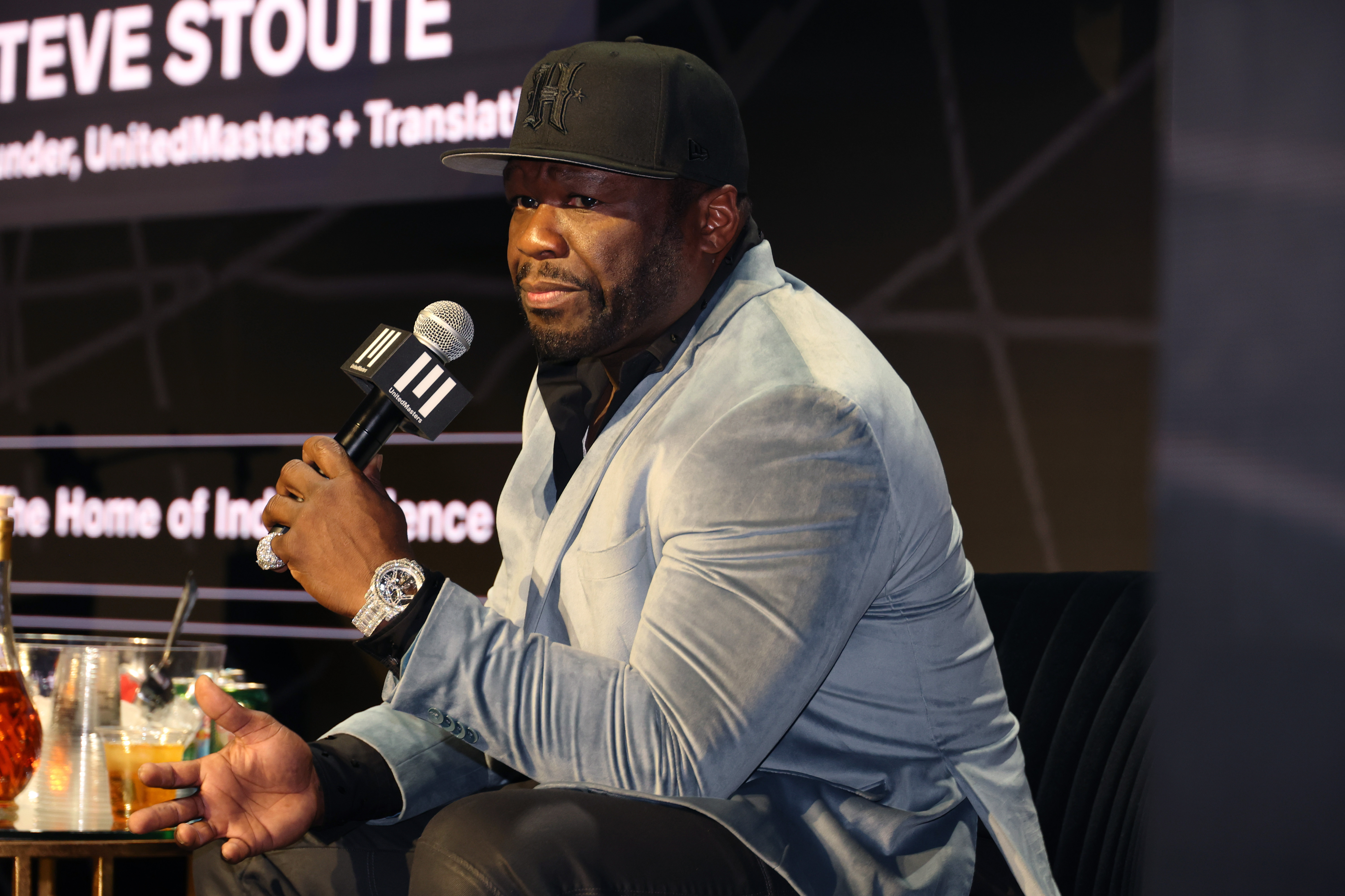 NEW YORK, NEW YORK - OCTOBER 24: 50 Cent attends the UnitedMasters SelectCon 2024 on October 24, 2024 in New York City.