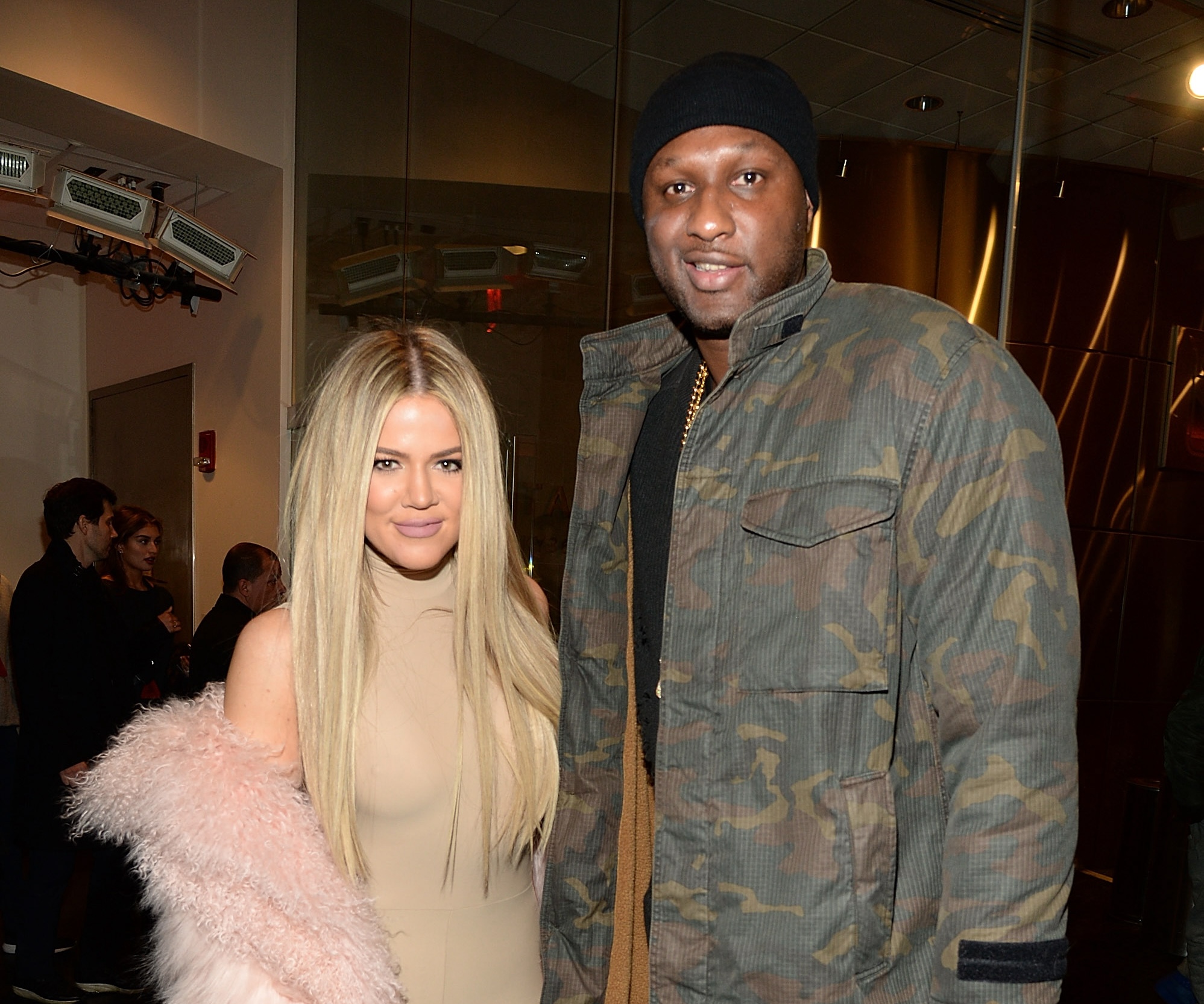 NEW YORK, NY - FEBRUARY 11: Khloe Kardashian and Lamar Odom attend Kanye West Yeezy Season 3 at Madison Square Garden on February 11, 2016 in New York City.